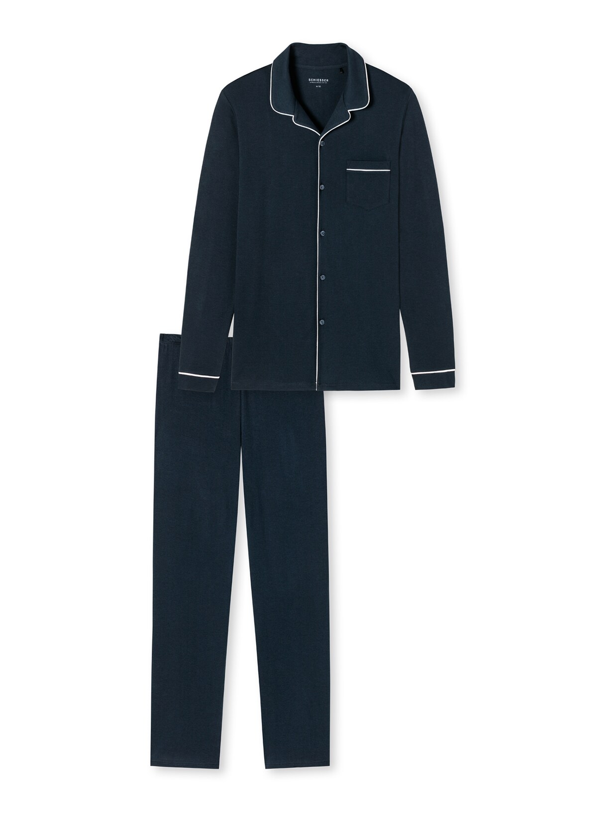 Schiesser Herren Pyjama Fine Interlock