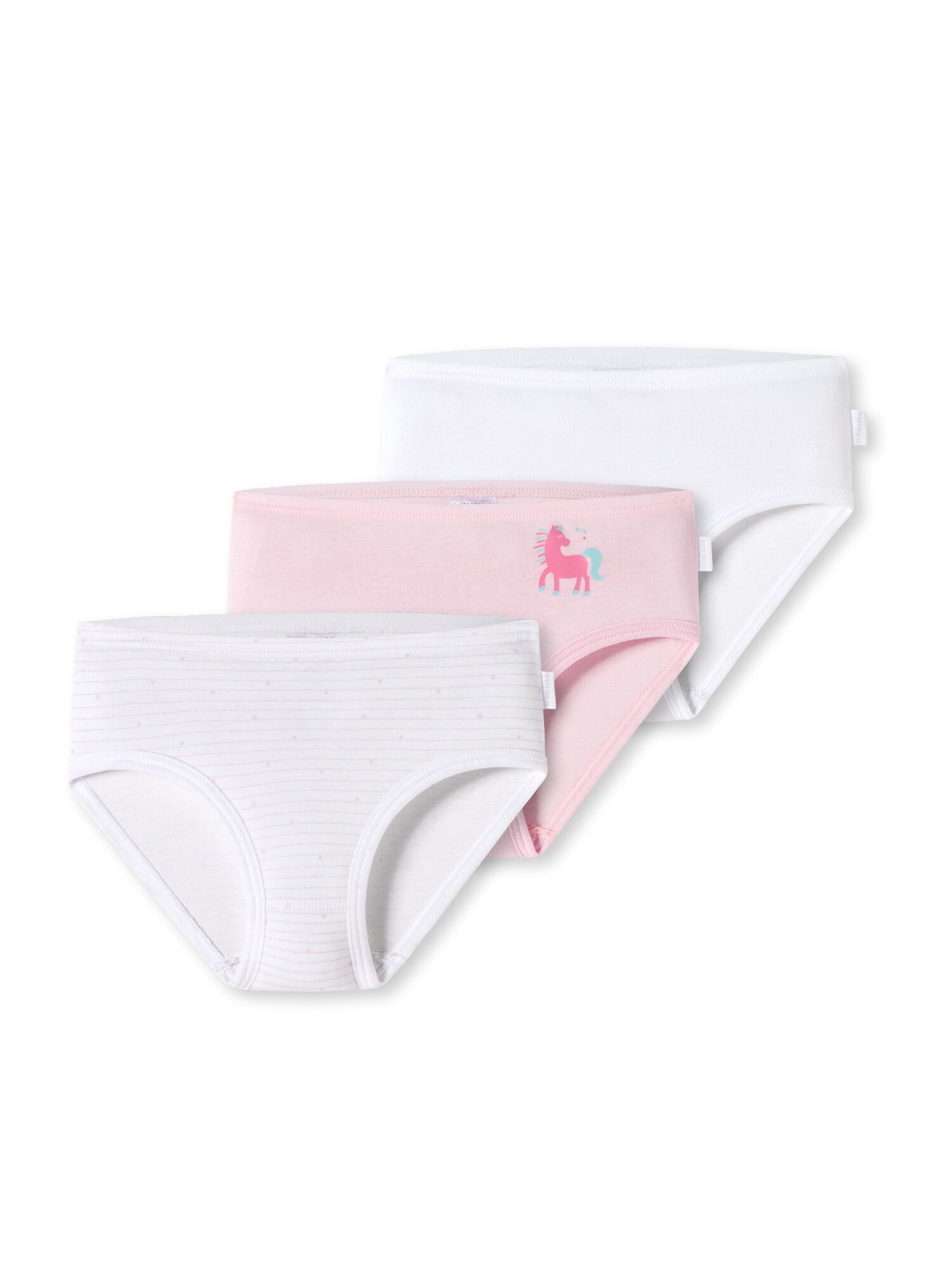 Schiesser M&auml;dchen H&uuml;ftslip Fine Rib Organic Cotton 3er Pack - Bild 1