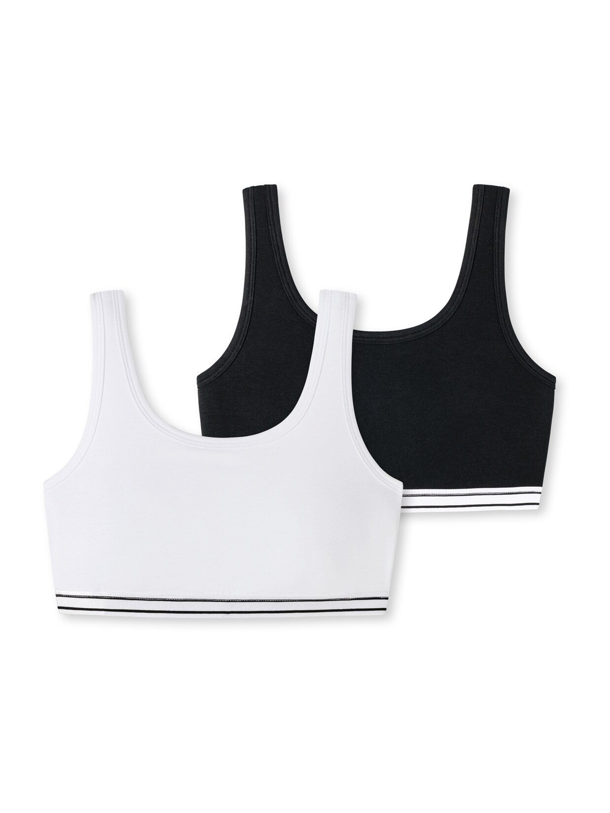 Schiesser Mädchen Bustier 95/5 Organic Cotton 2er Pack | 04007066282667