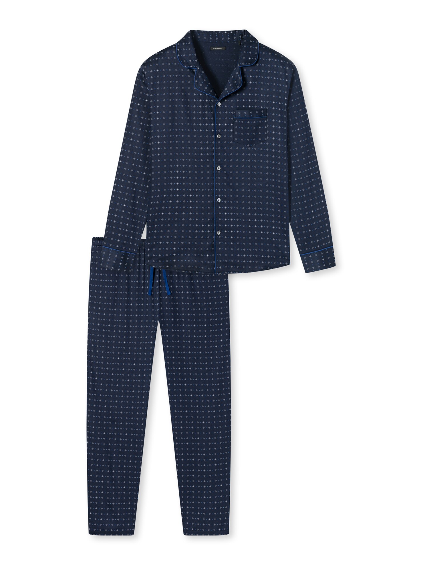 Schiesser Herren Pyjama Minimal Print - Bild 1