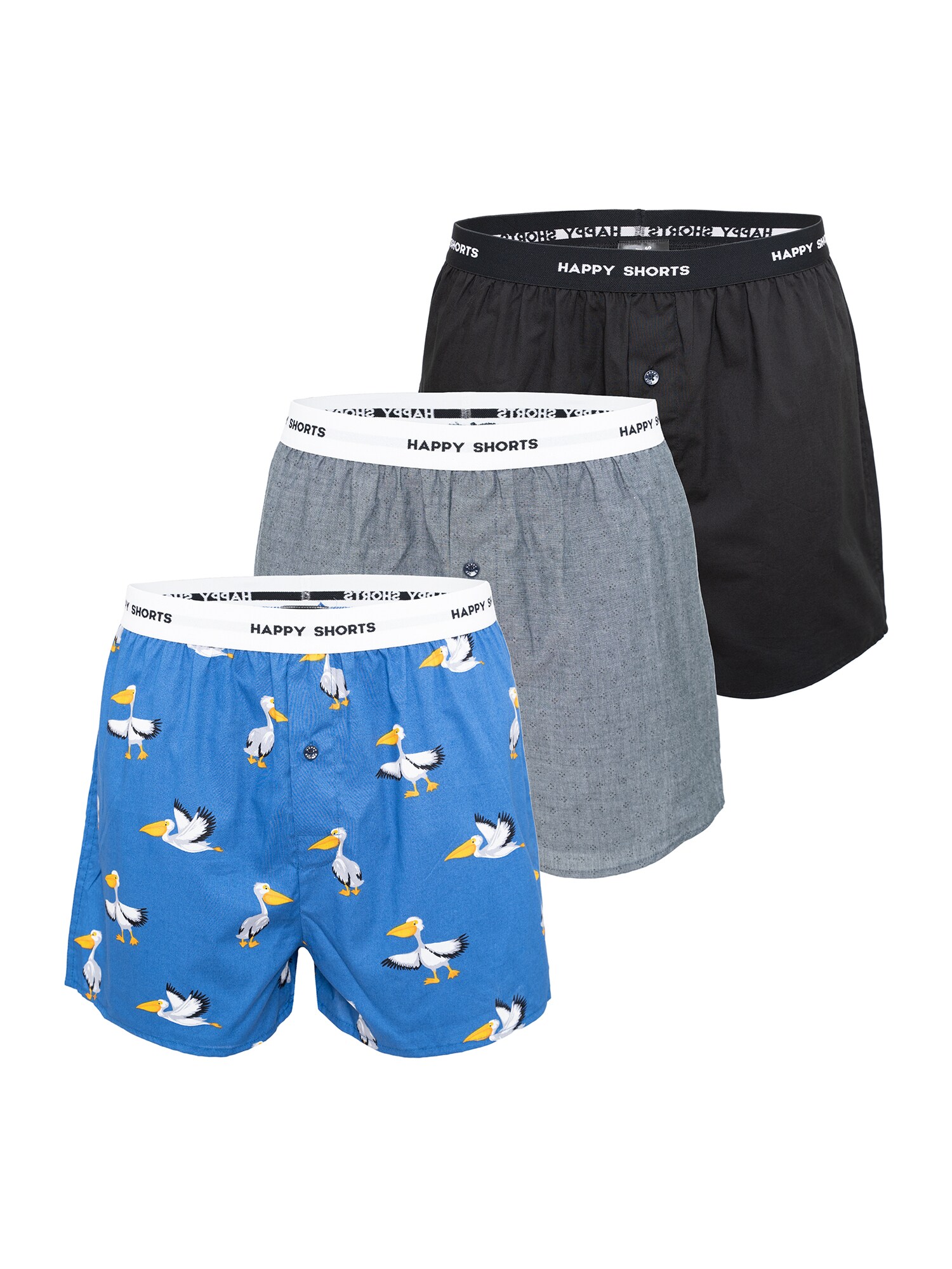 Happy Shorts Herren Boxer Mix 3er Pack - Bild 1