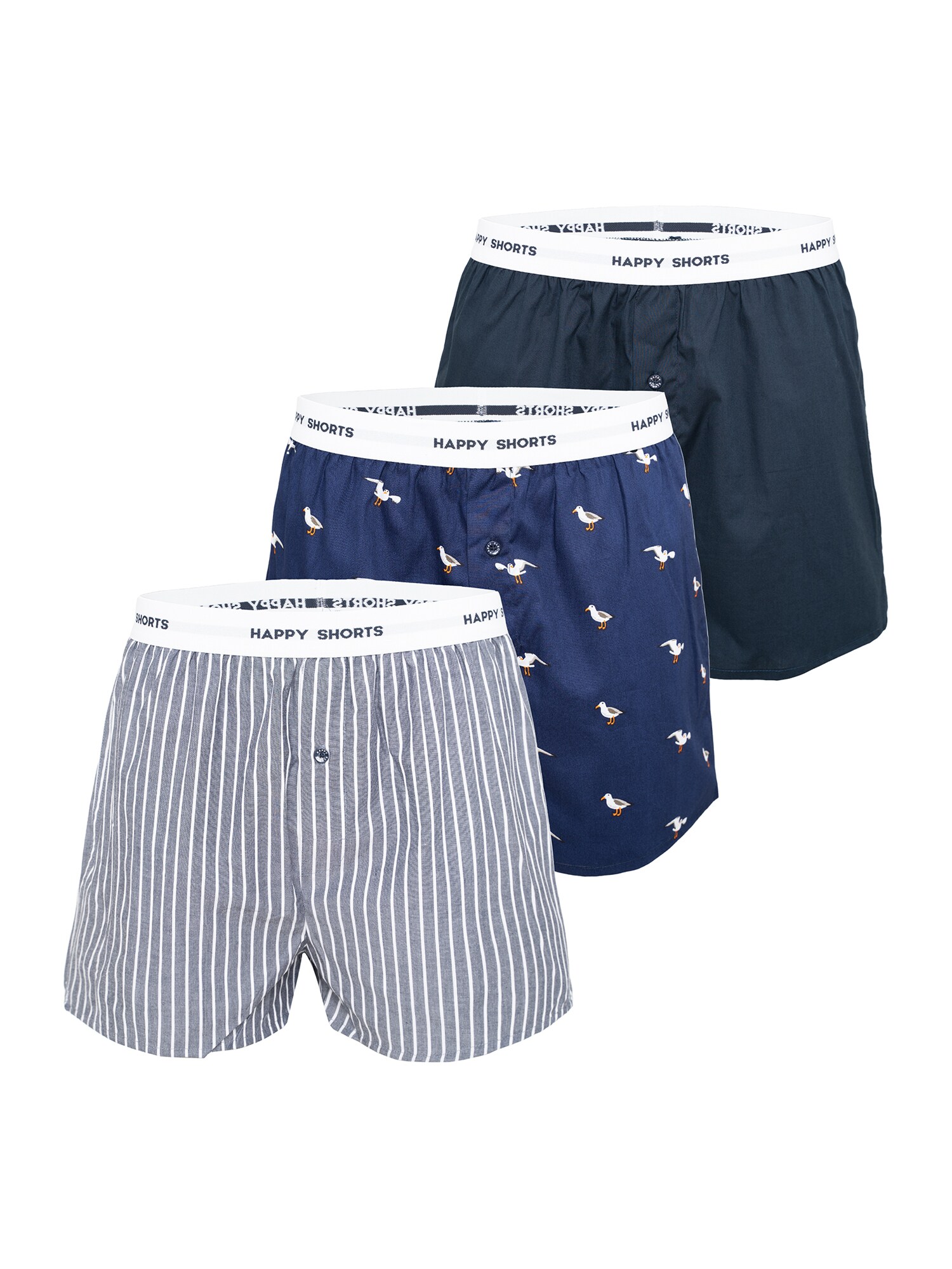 Happy Shorts Herren Boxer Mix 3er Pack - Bild 1