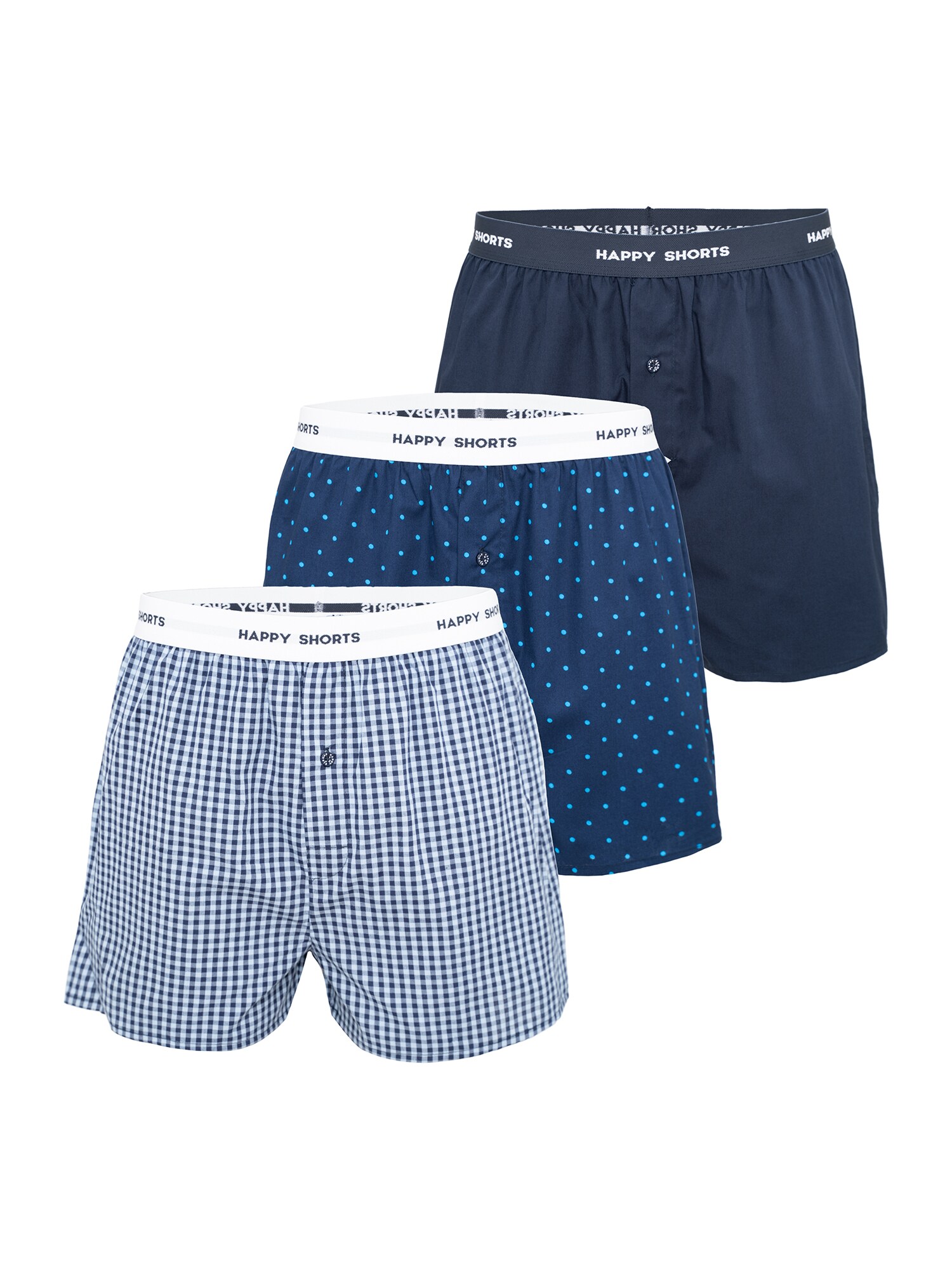 Happy Shorts Herren Boxer Mix 3er Pack - Bild 1