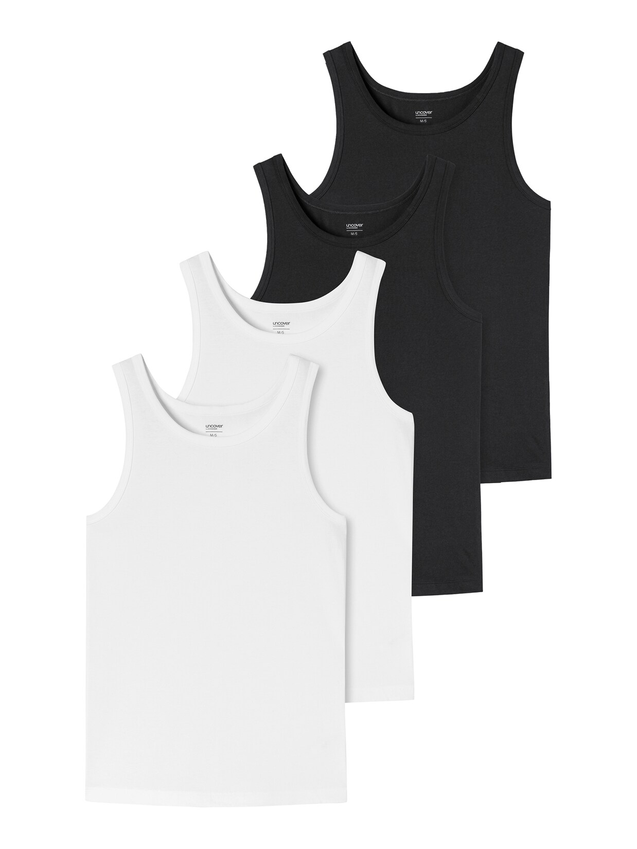 Schiesser Herren Unterhemd Uncover 4er Pack