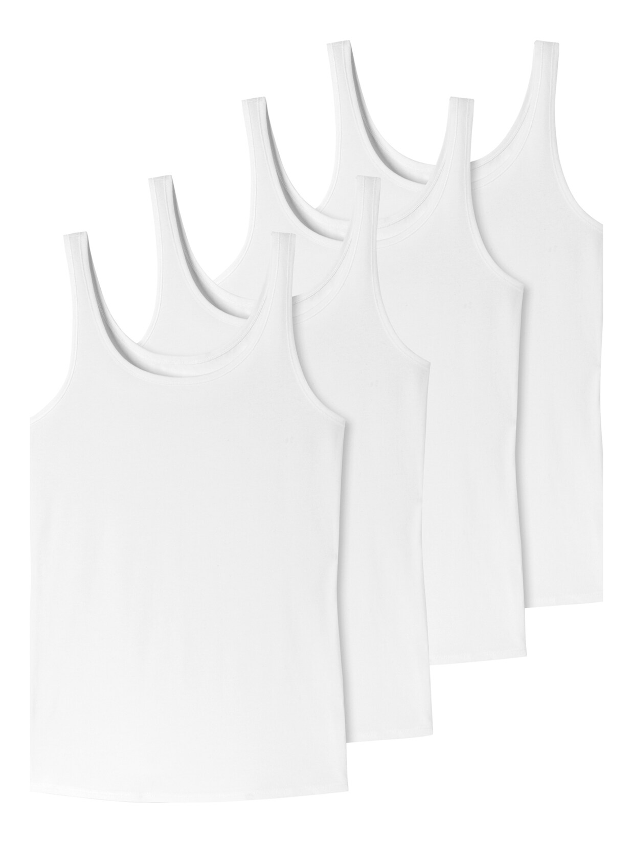 Schiesser Damen Trägertop Uncover 4er Pack