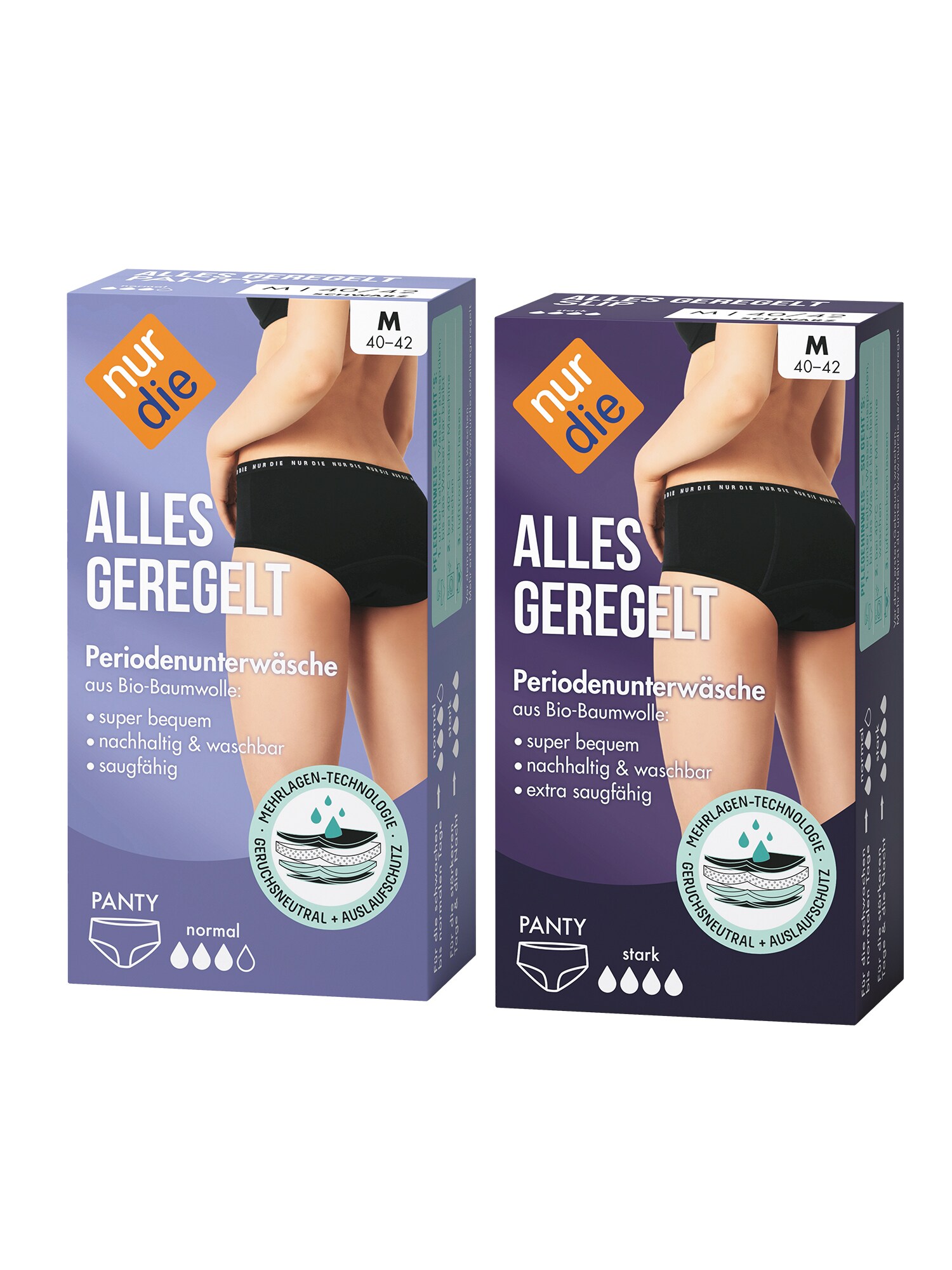 NUR DIE Damen Perioden-Panty Alles Geregelt Set Tag + Nacht 2er Pack - Bild 1