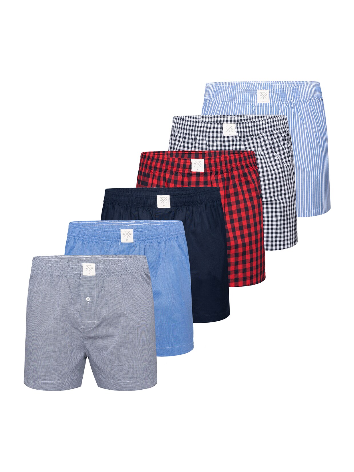 MG-1 Herren Boxer Classics 6er Pack