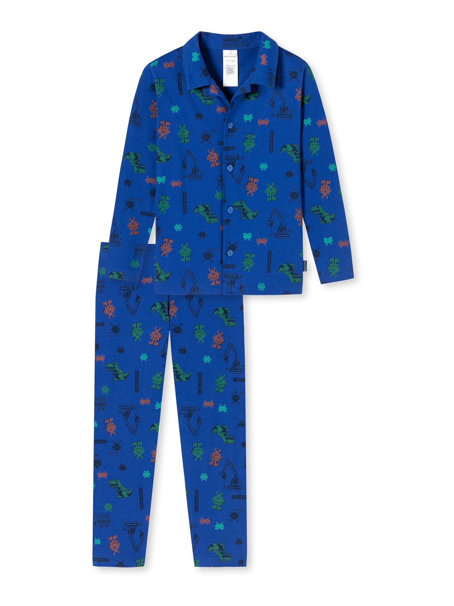 Schiesser Jungen Pyjama Dinos & Robots - Bild 1