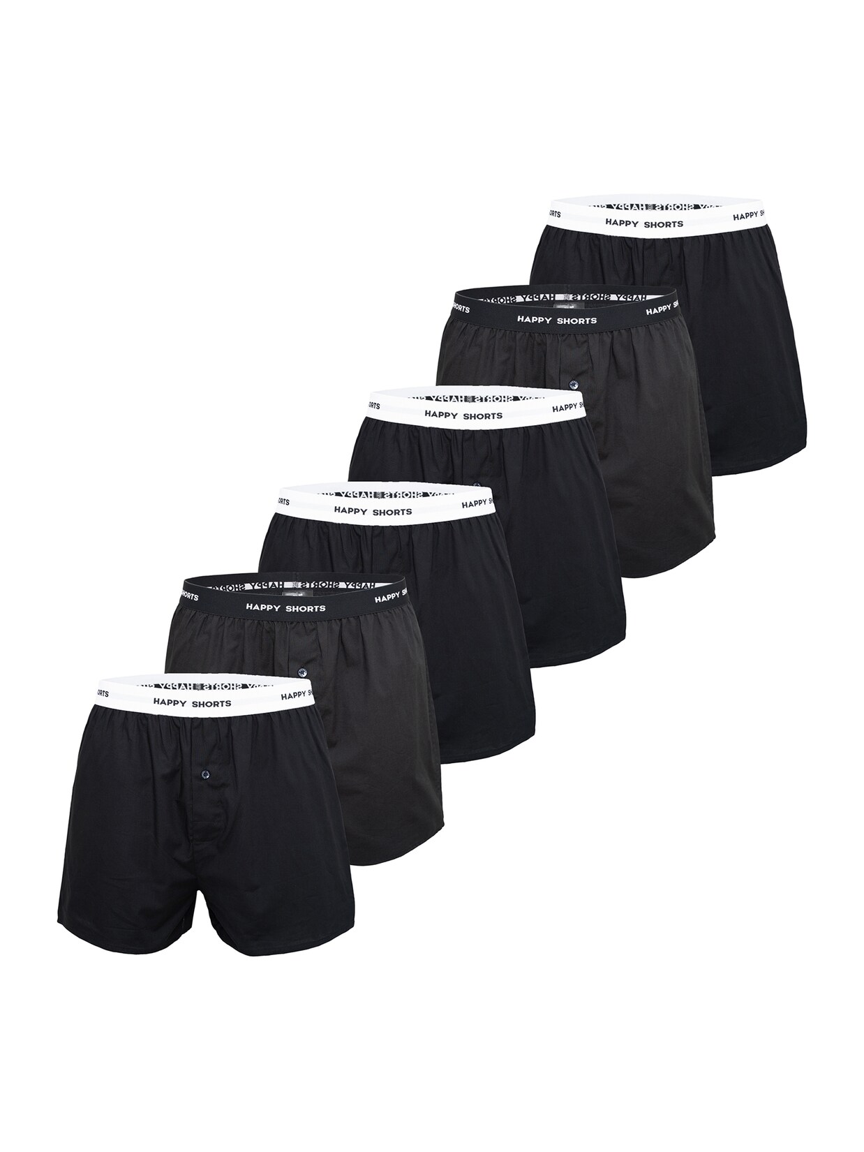 Happy Shorts Herren Boxer Mix 6er Pack