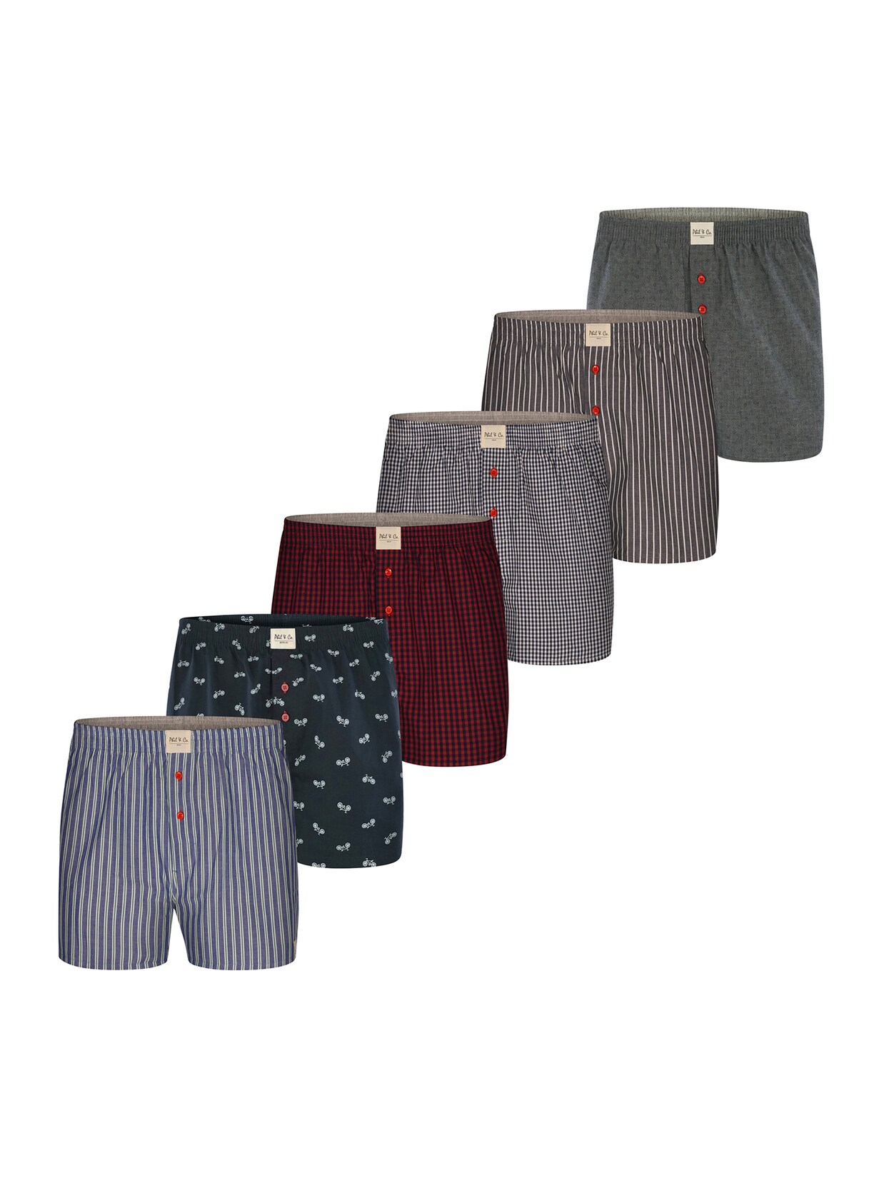 Phil & Co. Berlin Herren Boxer Sets 6er Pack