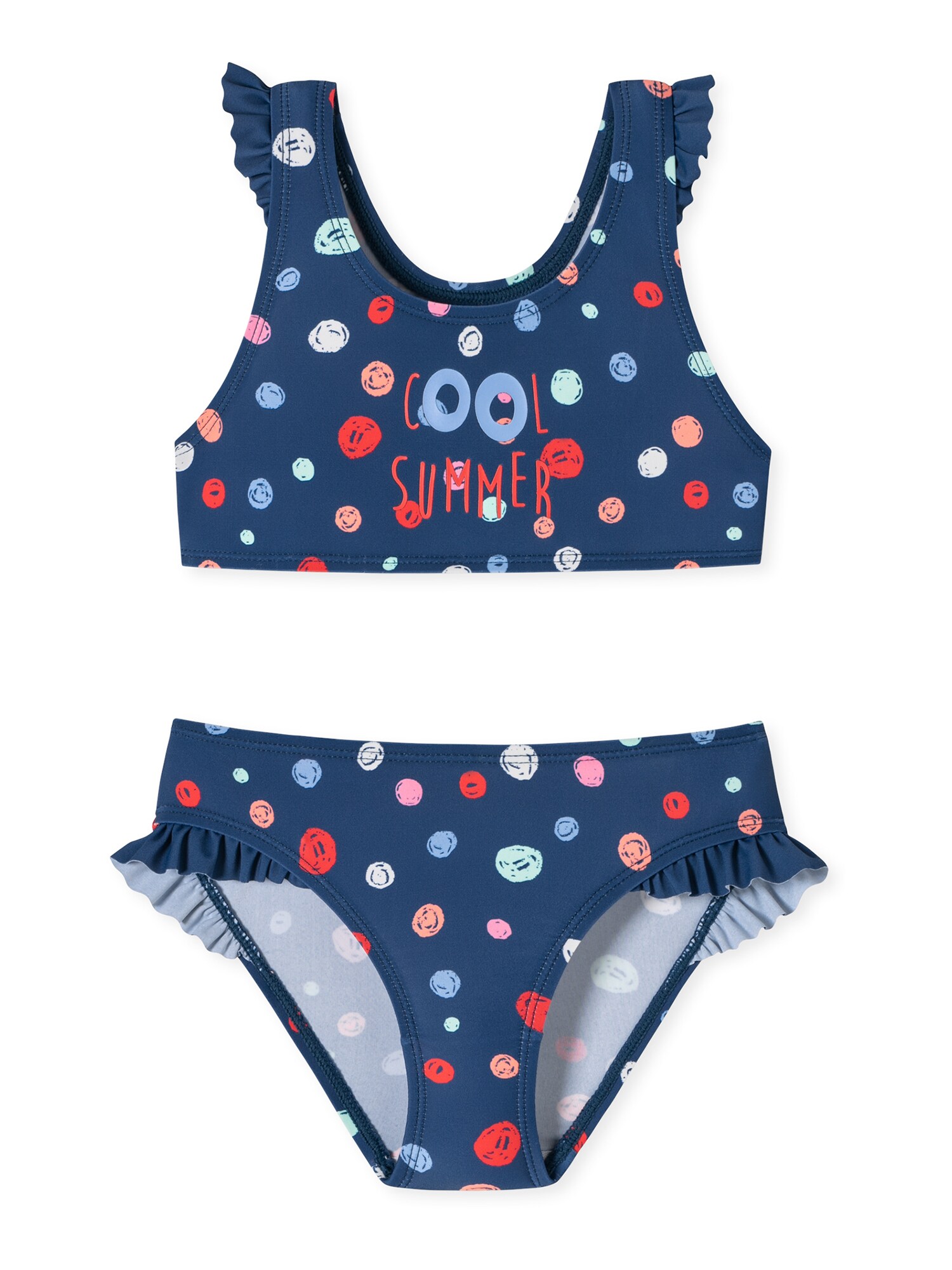 Schiesser M&auml;dchen Bustier-Bikini Aqua Cat Zoe - Bild 1