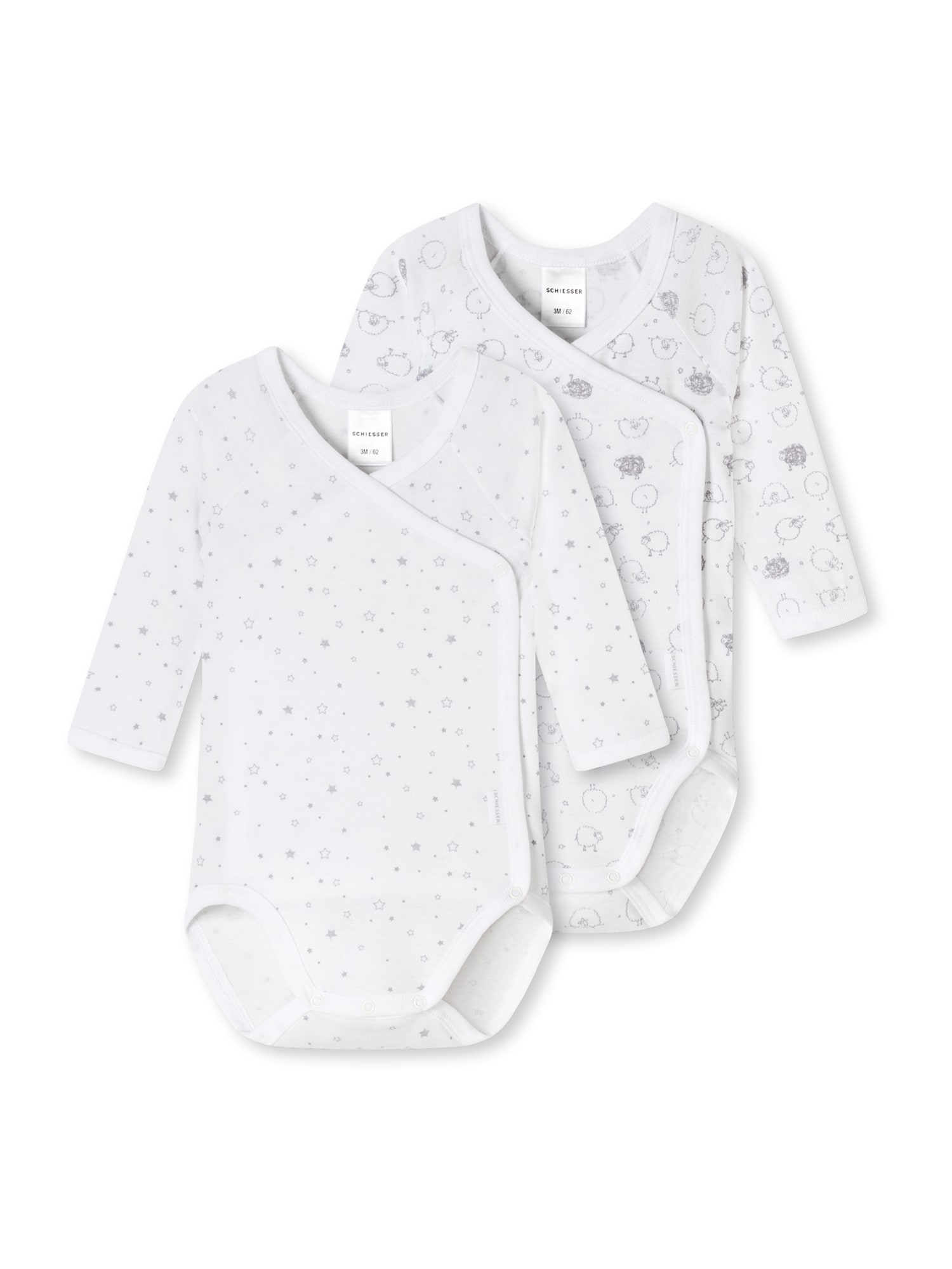 Schiesser Unisex Body Original Classics Langarm 2er Pack - Bild 1