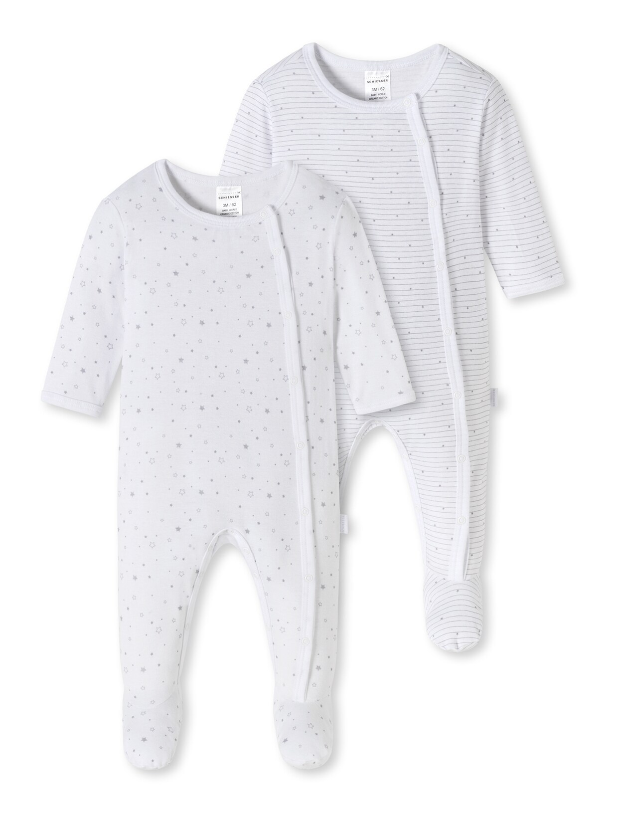 Schiesser Unisex Strampler Original Classics 2er Pack