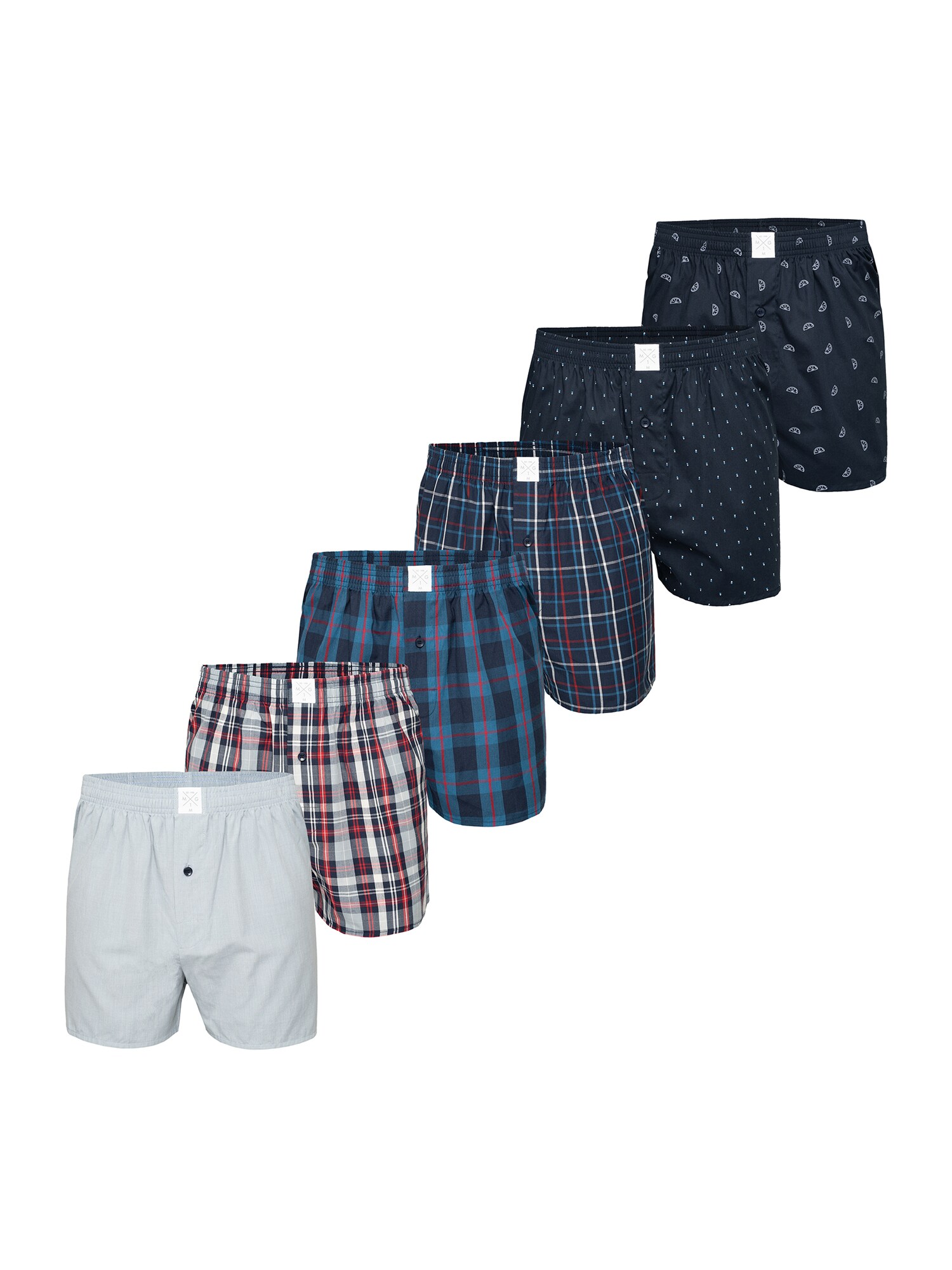 MG-1 Herren Boxer Classic Checks 6er Pack - Bild 1