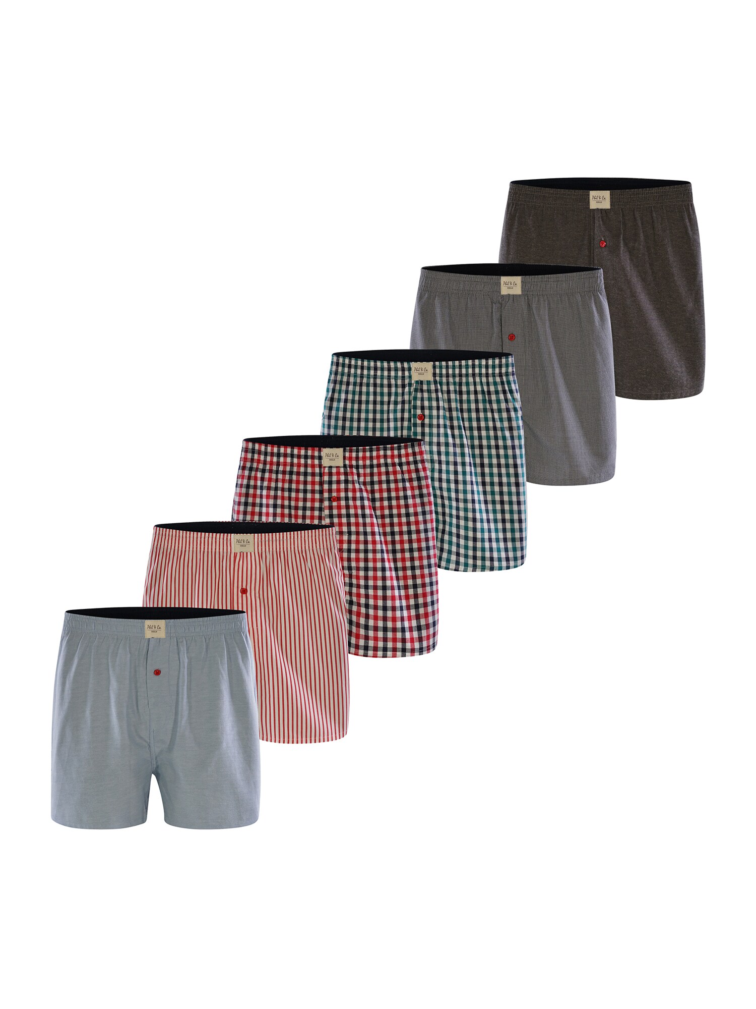 Phil & Co. Berlin Herren Boxer Classic Sets 6er Pack - Bild 1