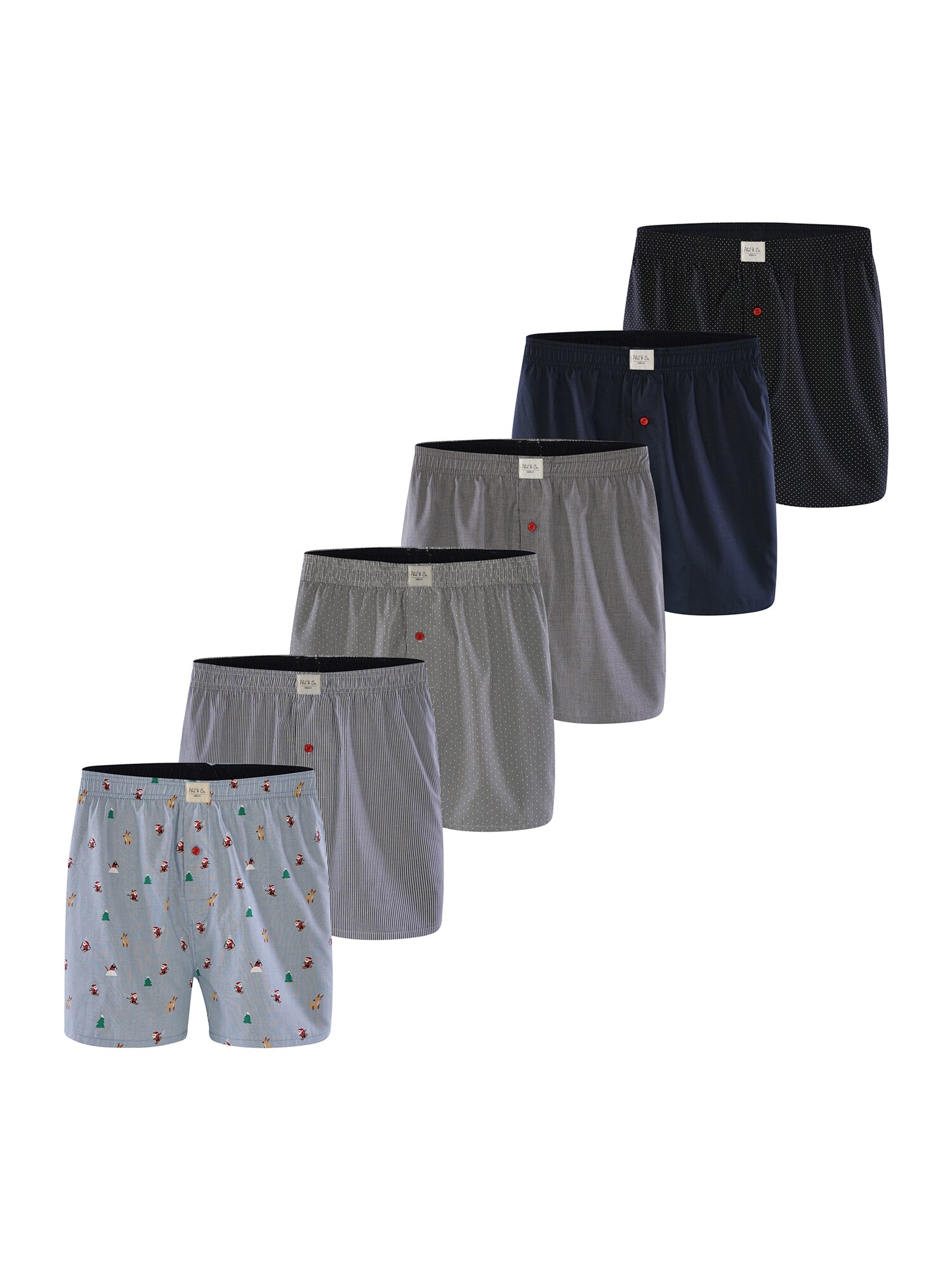 Phil & Co. Berlin Herren Boxer Classic Sets 6er Pack - Bild 1