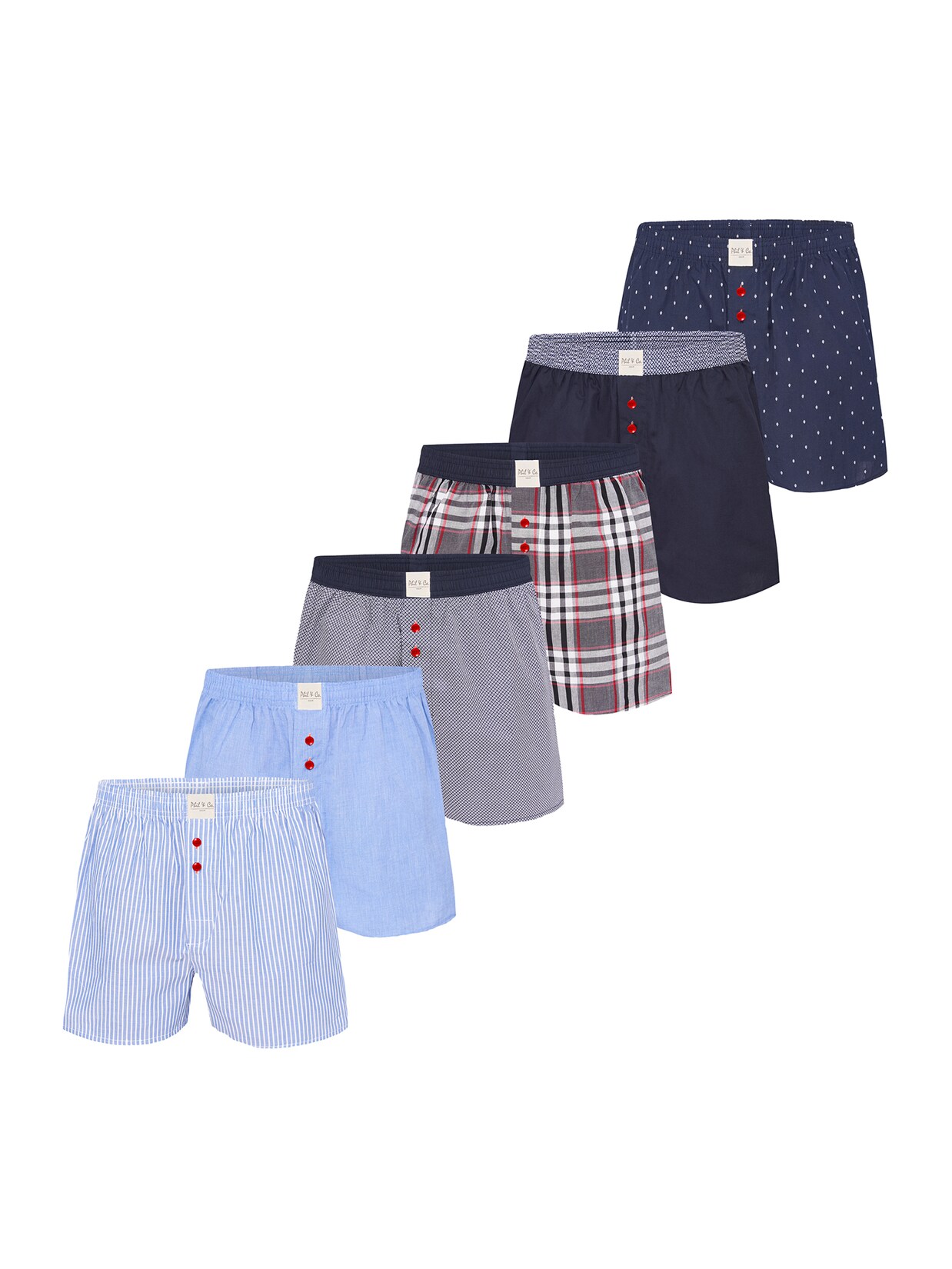 Phil & Co. Berlin Herren Boxer Classics 6er Pack