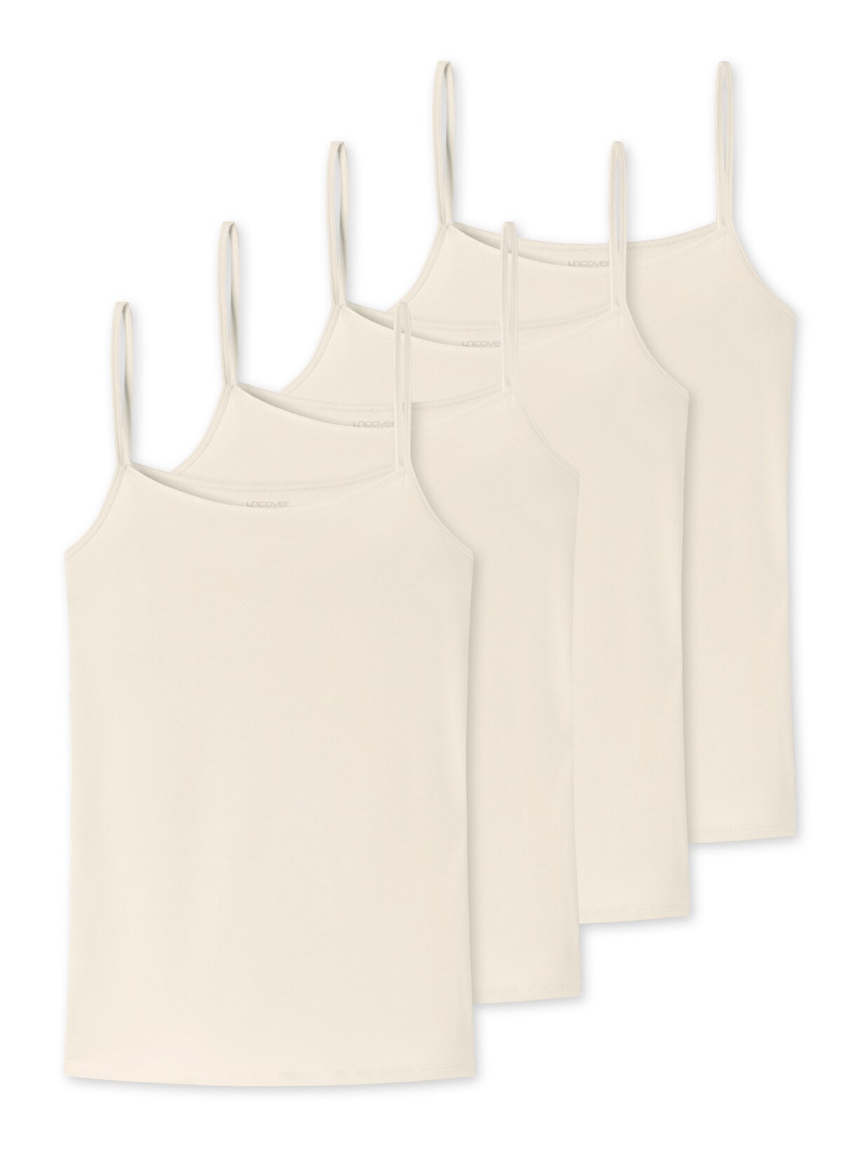 Schiesser Damen Spaghettitop Uncover 4er Pack