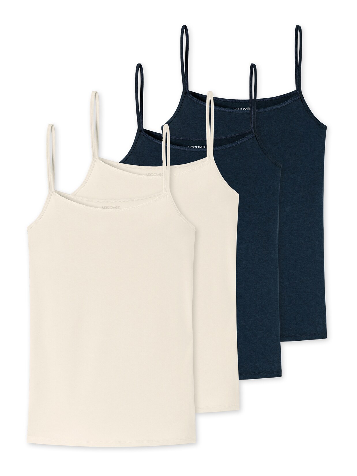 Schiesser Damen Spaghettitop Uncover 4er Pack | 04251462390581