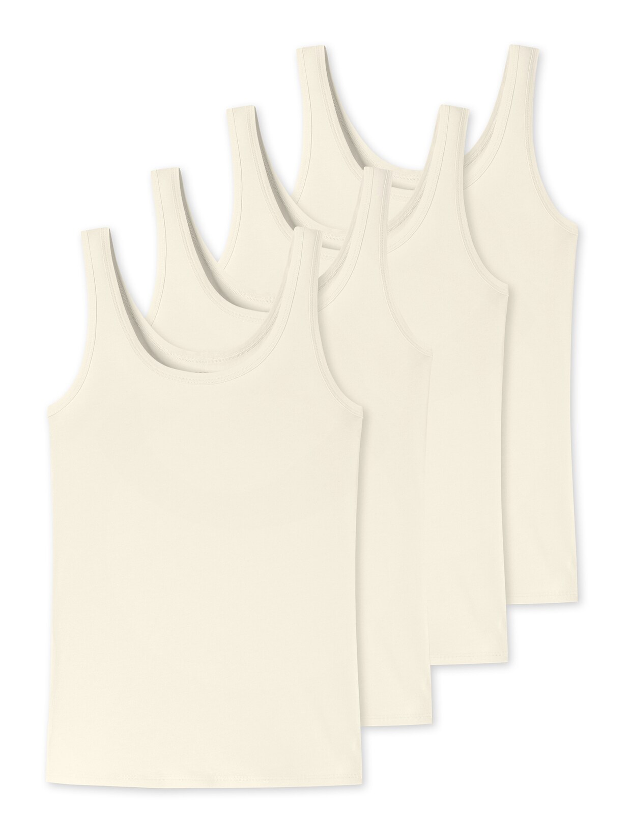 Schiesser Damen Trägertop Uncover 4er Pack | 04251462390611