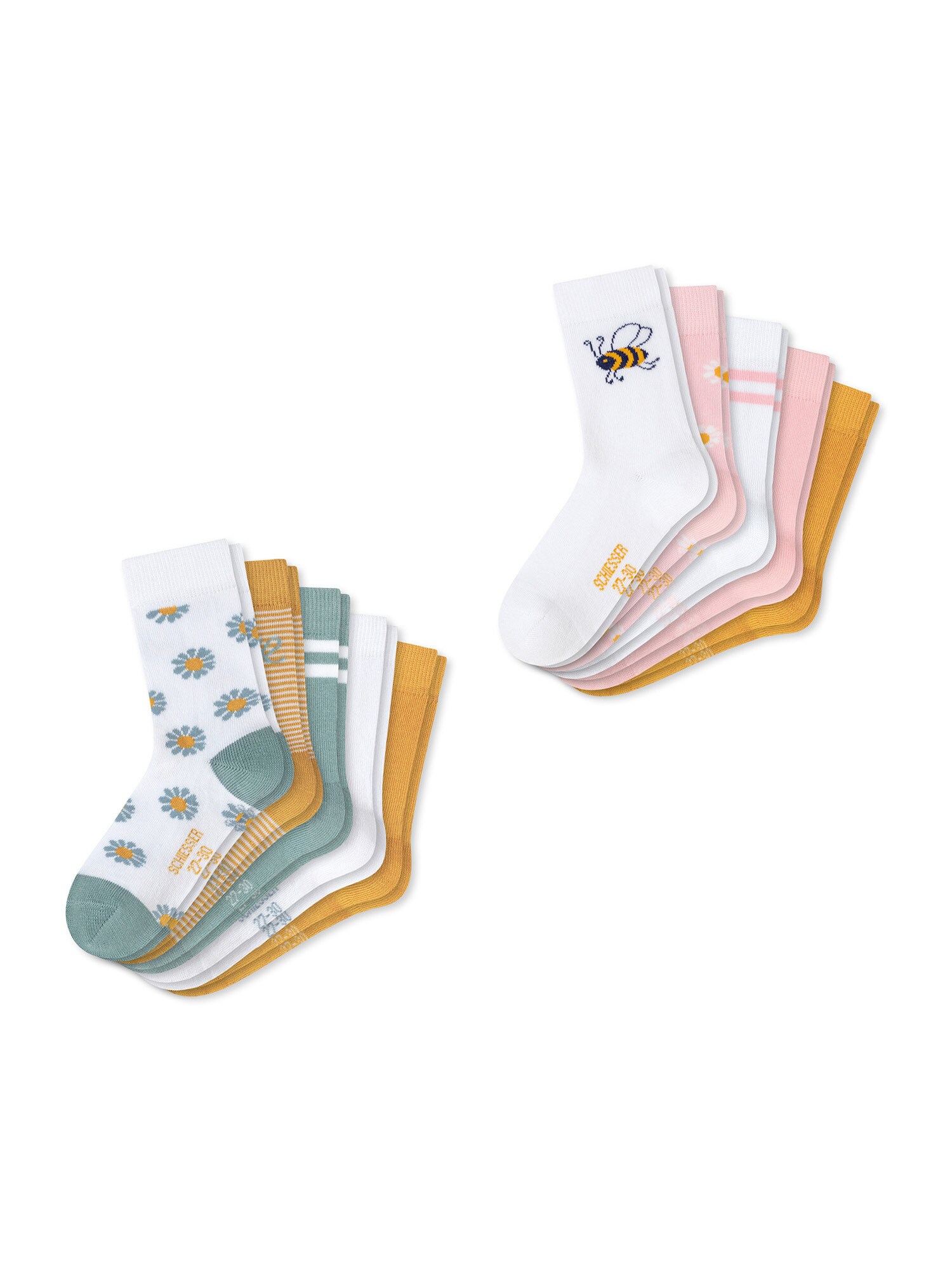 Schiesser M&auml;dchen Freizeitsocken Muster Mix 10er Pack - Bild 1