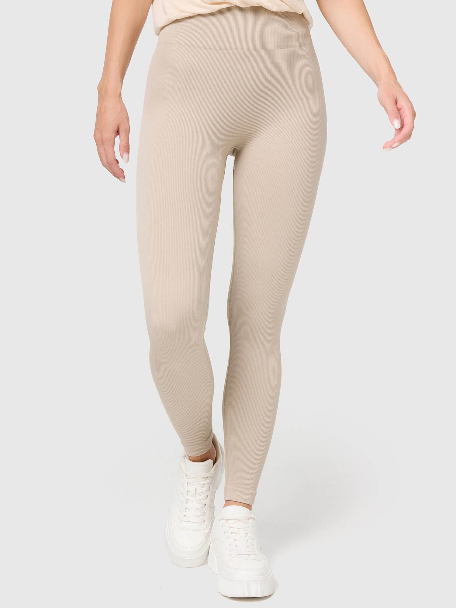 NUR DIE Damen Leggings Ripp-Optik Relax & Go 1er Pack - Bild 1