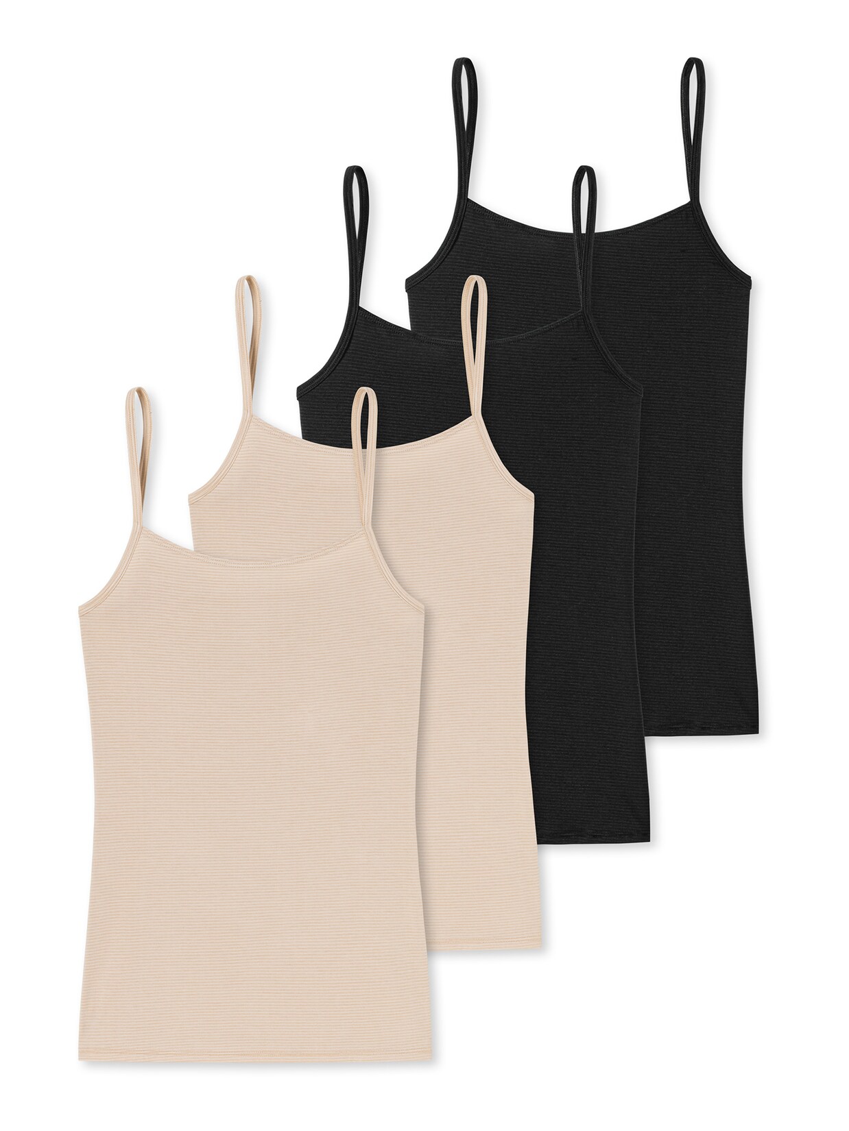 Schiesser Damen Spaghettitop Modal Essentials 4er Pack