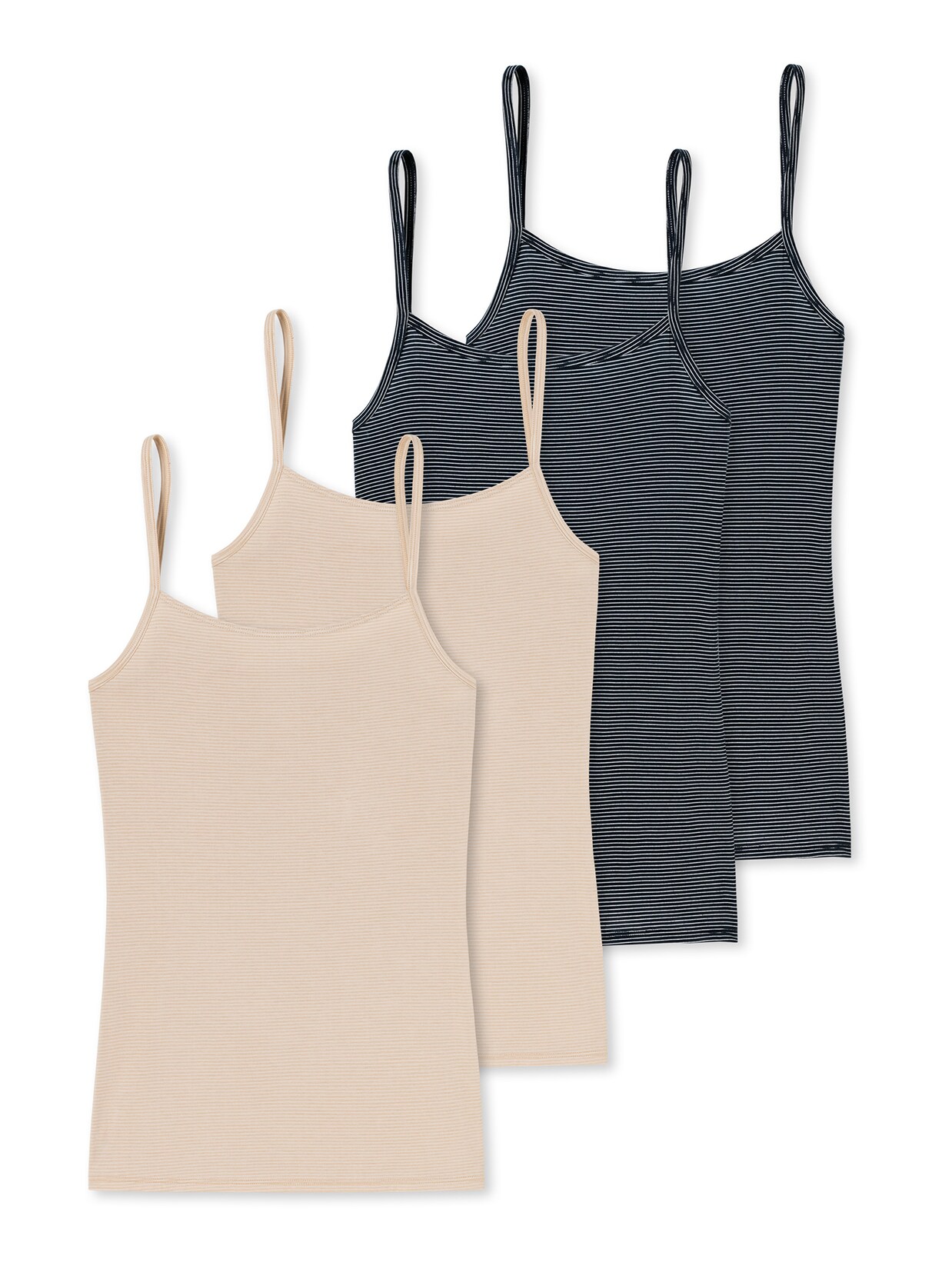 Schiesser Damen Spaghettitop Modal Essentials 4er Pack