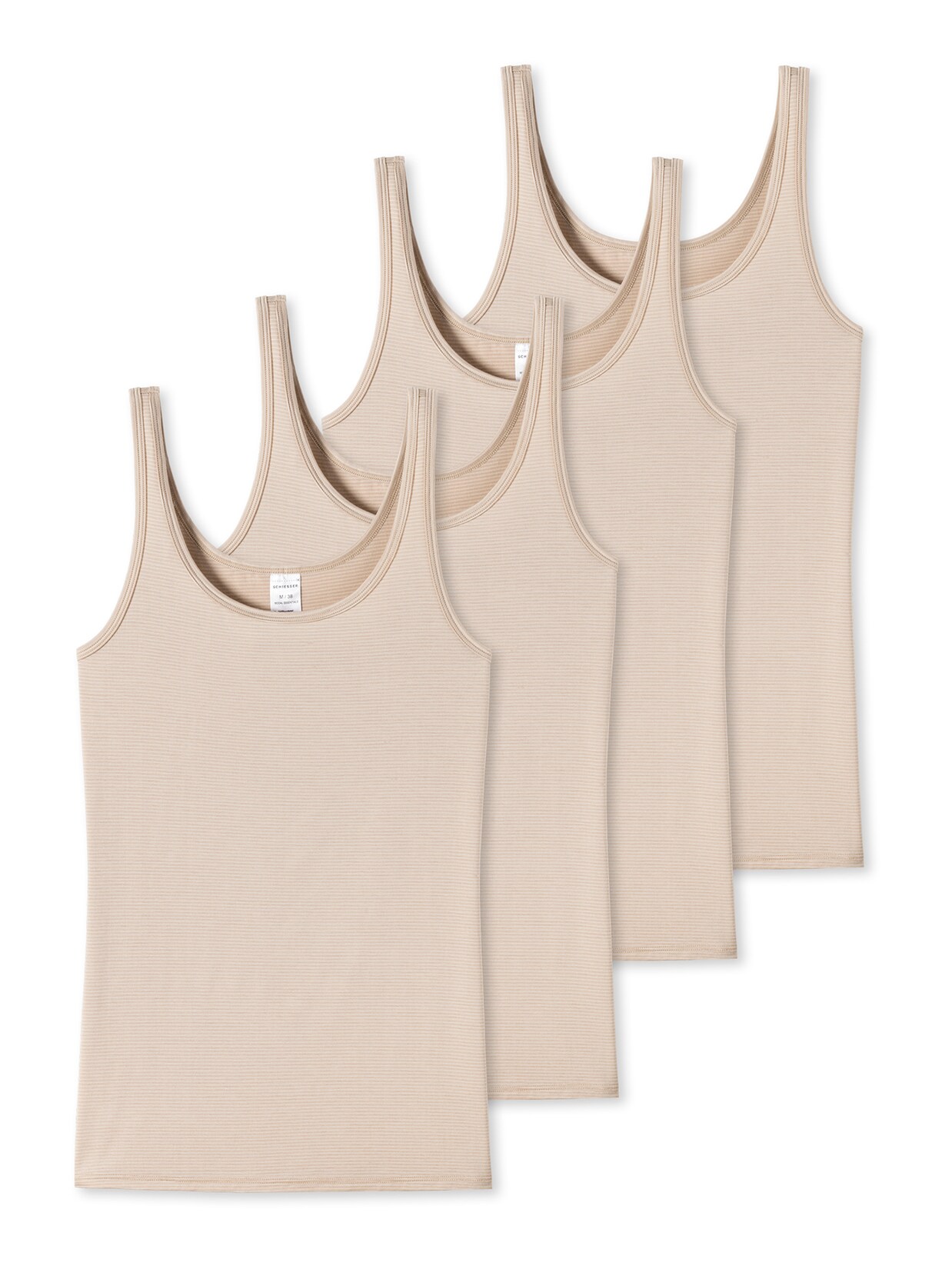 Schiesser Damen Spaghettitop Modal Essentials 4er Pack