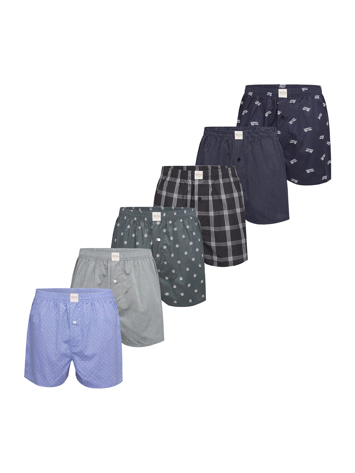 Phil & Co. Berlin Herren Boxer Classics 6er Pack