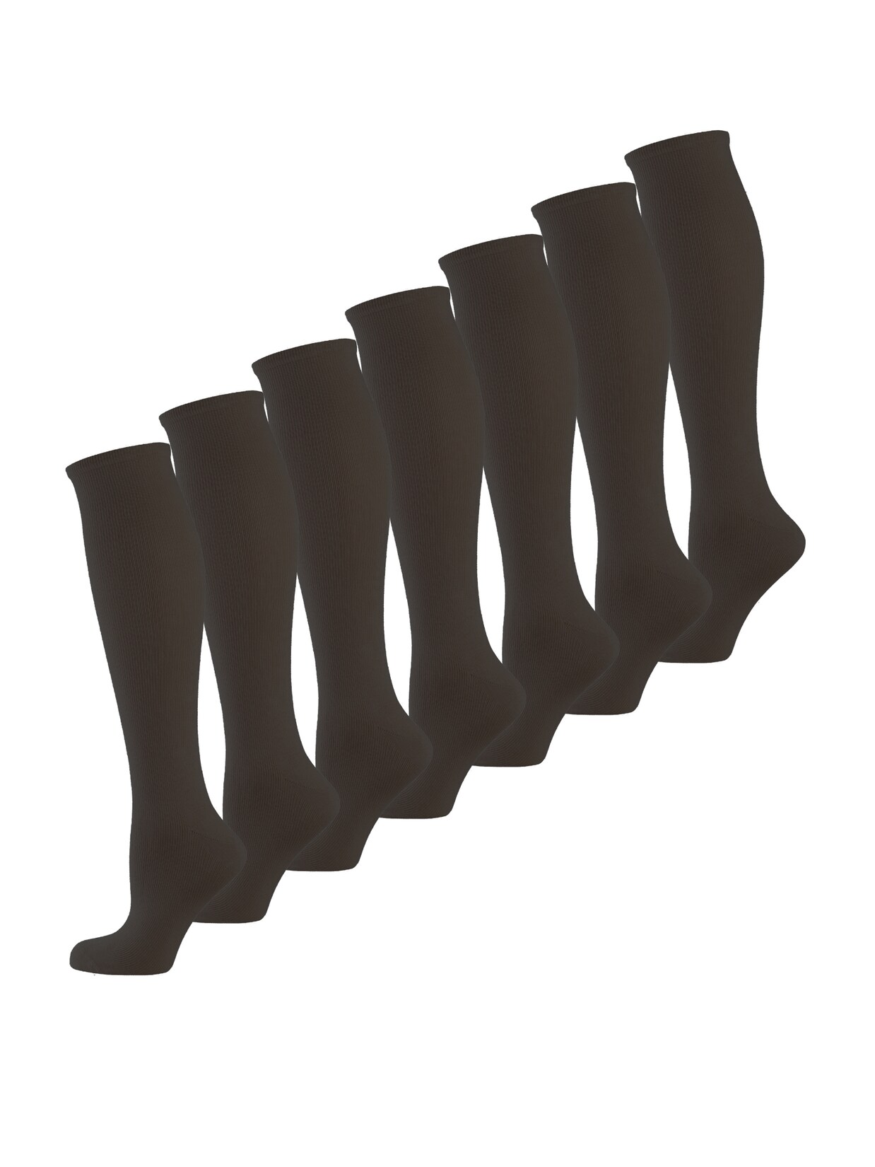NUR DIE Damen Kniestrümpfe Fit & Vital 7er Pack