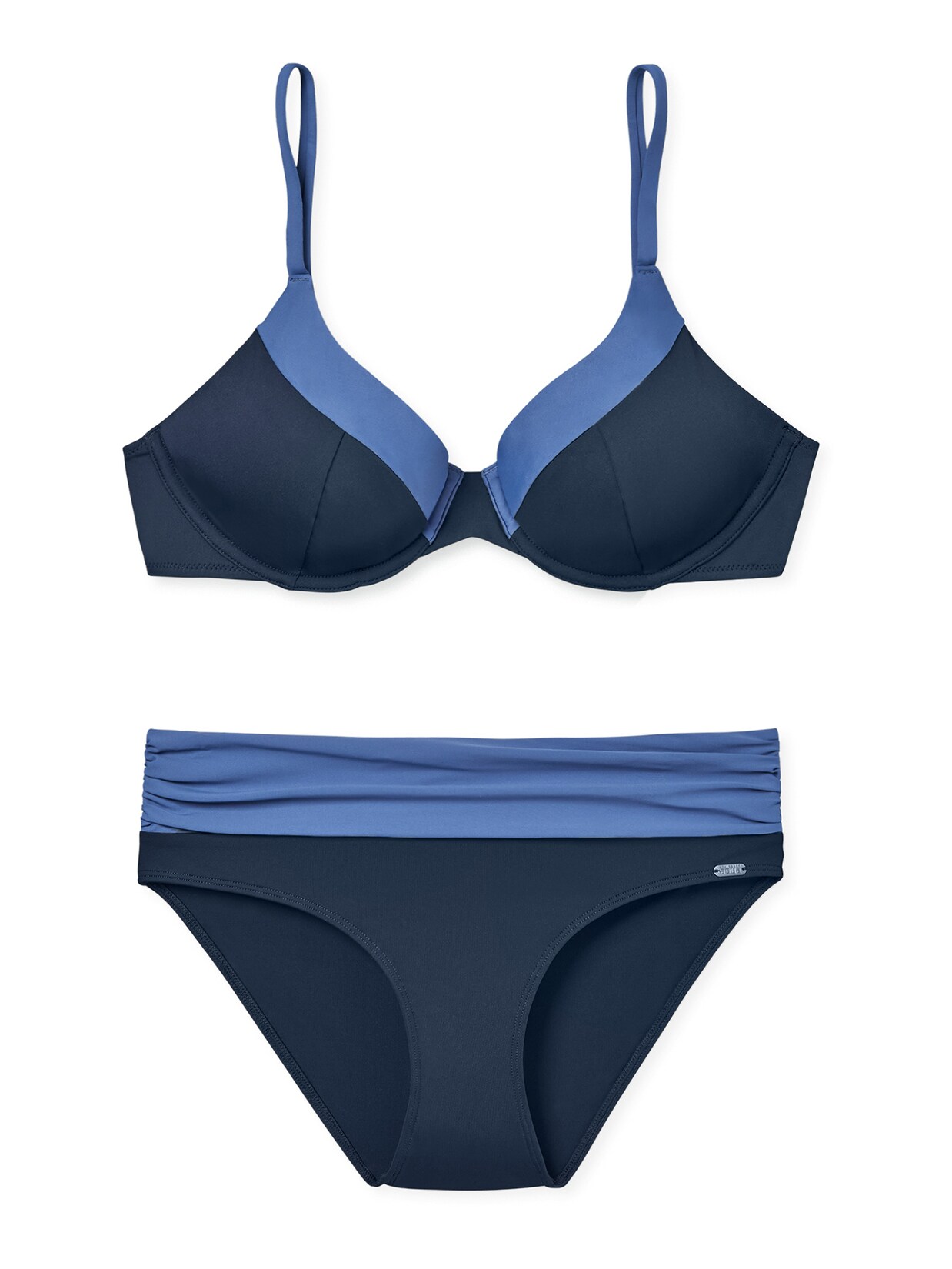 Schiesser Damen Bügel-Bikini Aqua Sea Blossom | 04007066443945