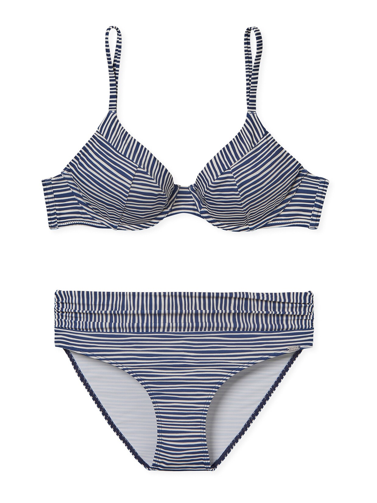 Schiesser Damen Bügel-Bikini Aqua Sea Blossom | 04007066724358