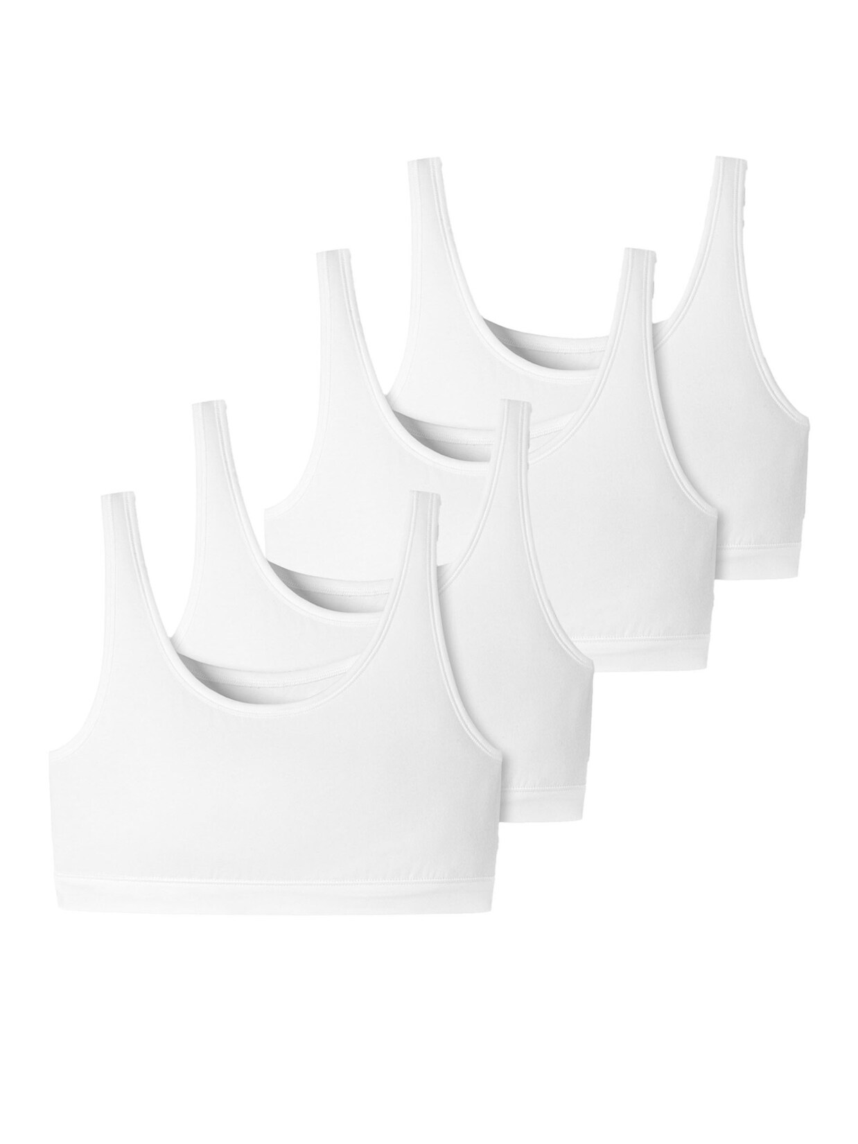 Schiesser Damen Bustier 95/5 Organic Cotton 4er Pack