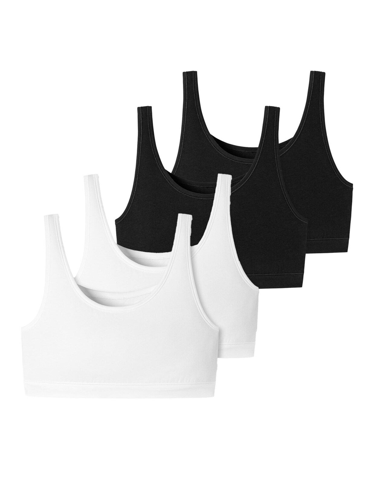 Schiesser Damen Bustier 95/5 Organic Cotton 4er Pack