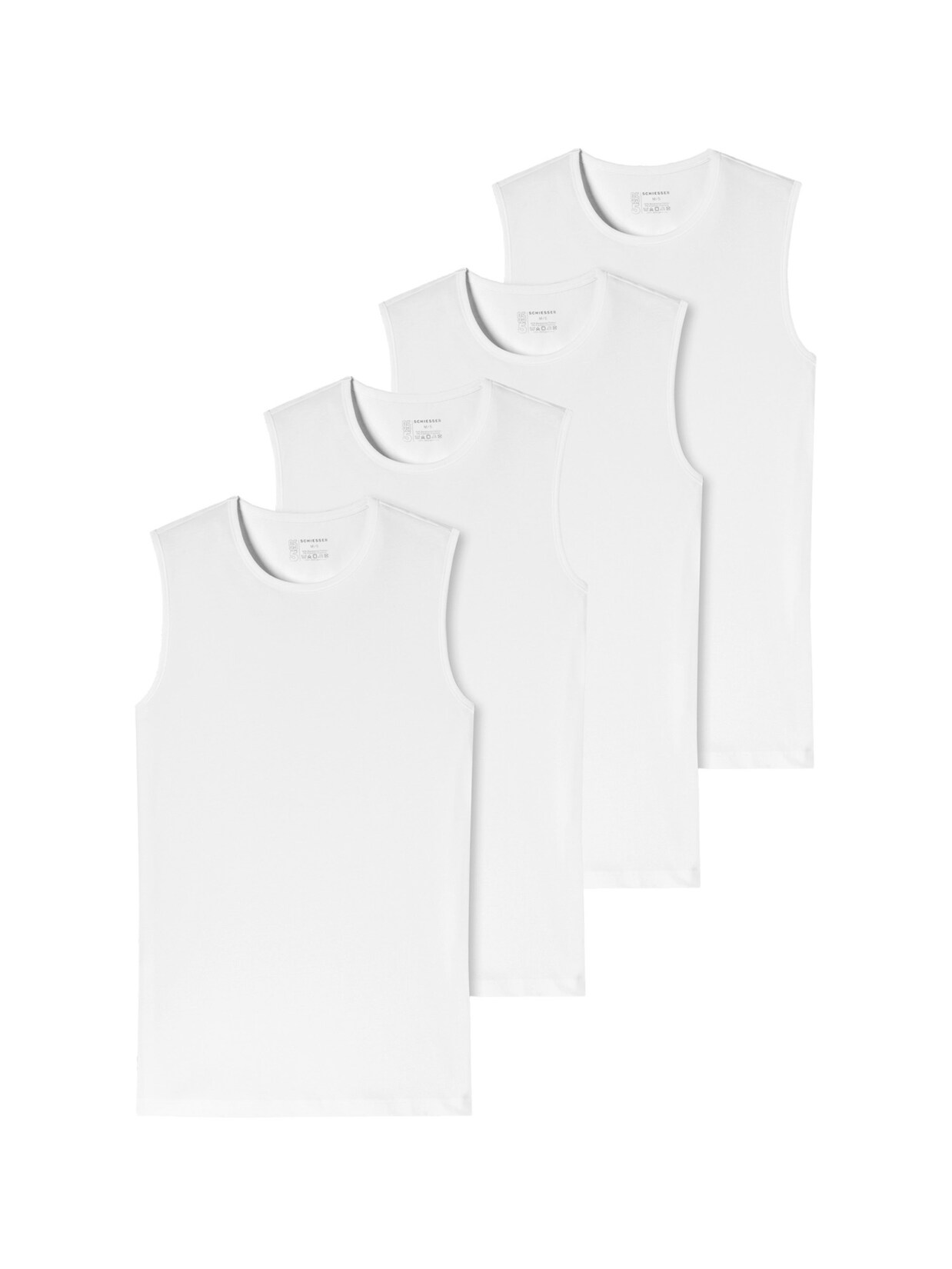 Schiesser Herren Tanktop 95/5 4er Pack