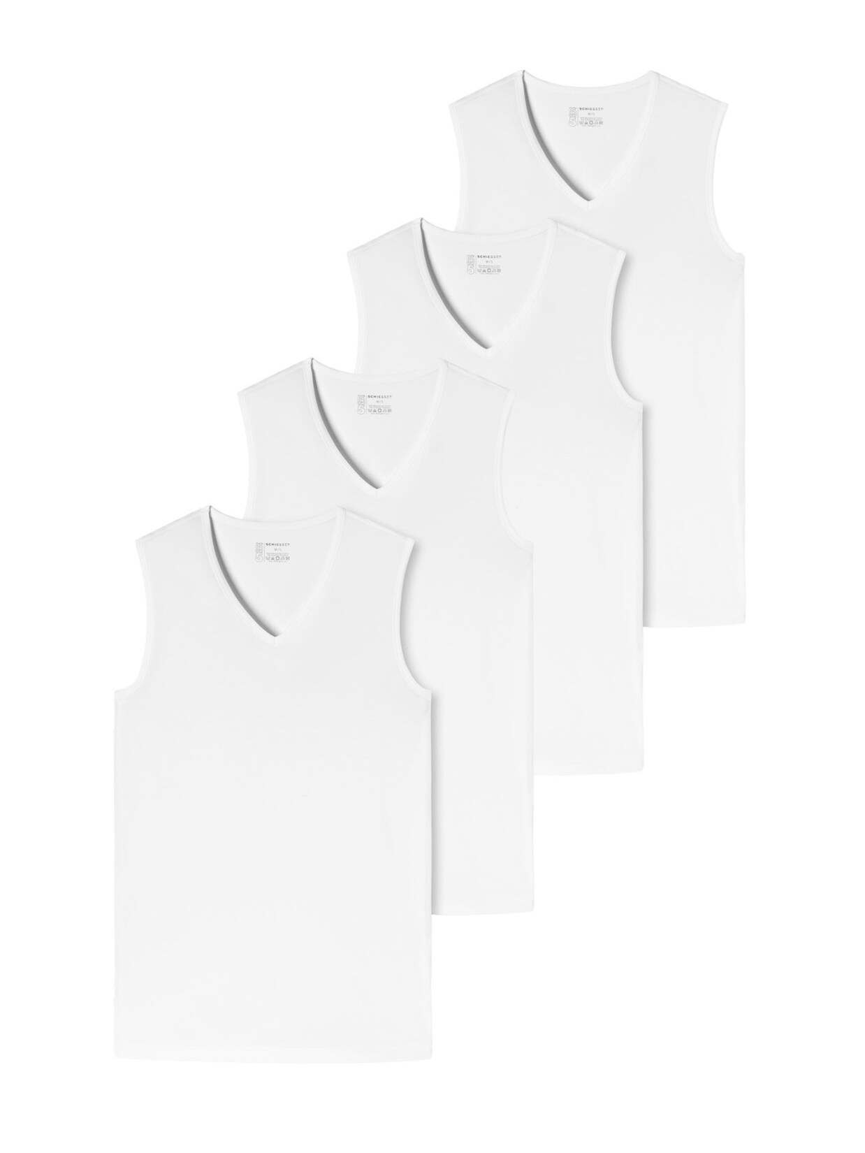 Schiesser Herren Tanktop 95/5 4er Pack | 04255780937633