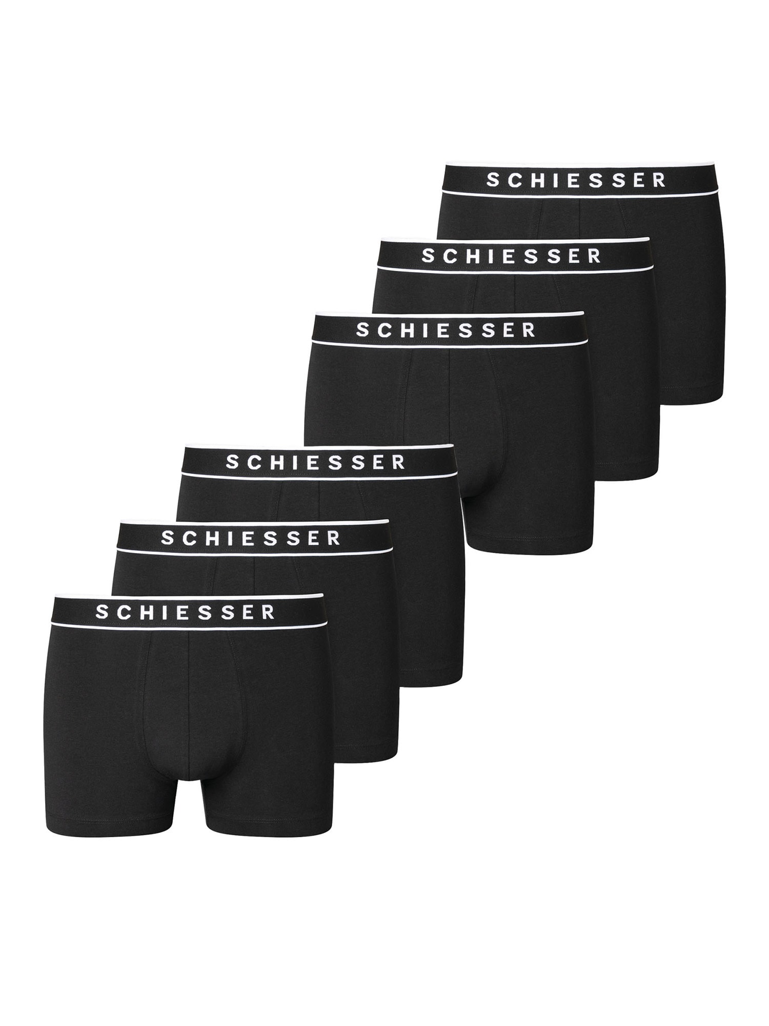 Schiesser Herren Retro Boxer 95/5 Organic Cotton 6er Pack - Bild 1