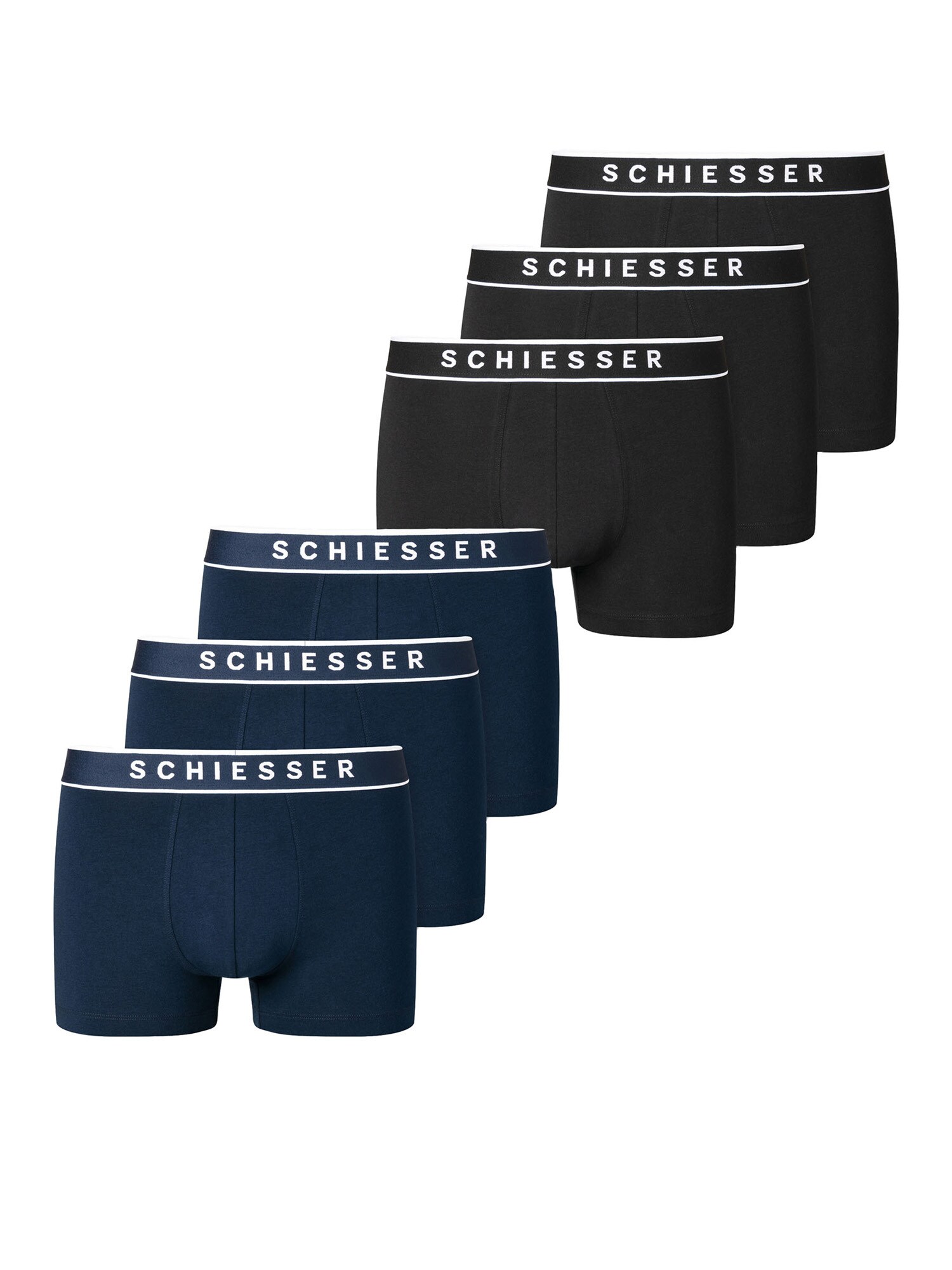 Schiesser Herren Retro Boxer 95/5 Organic Cotton 6er Pack - Bild 1