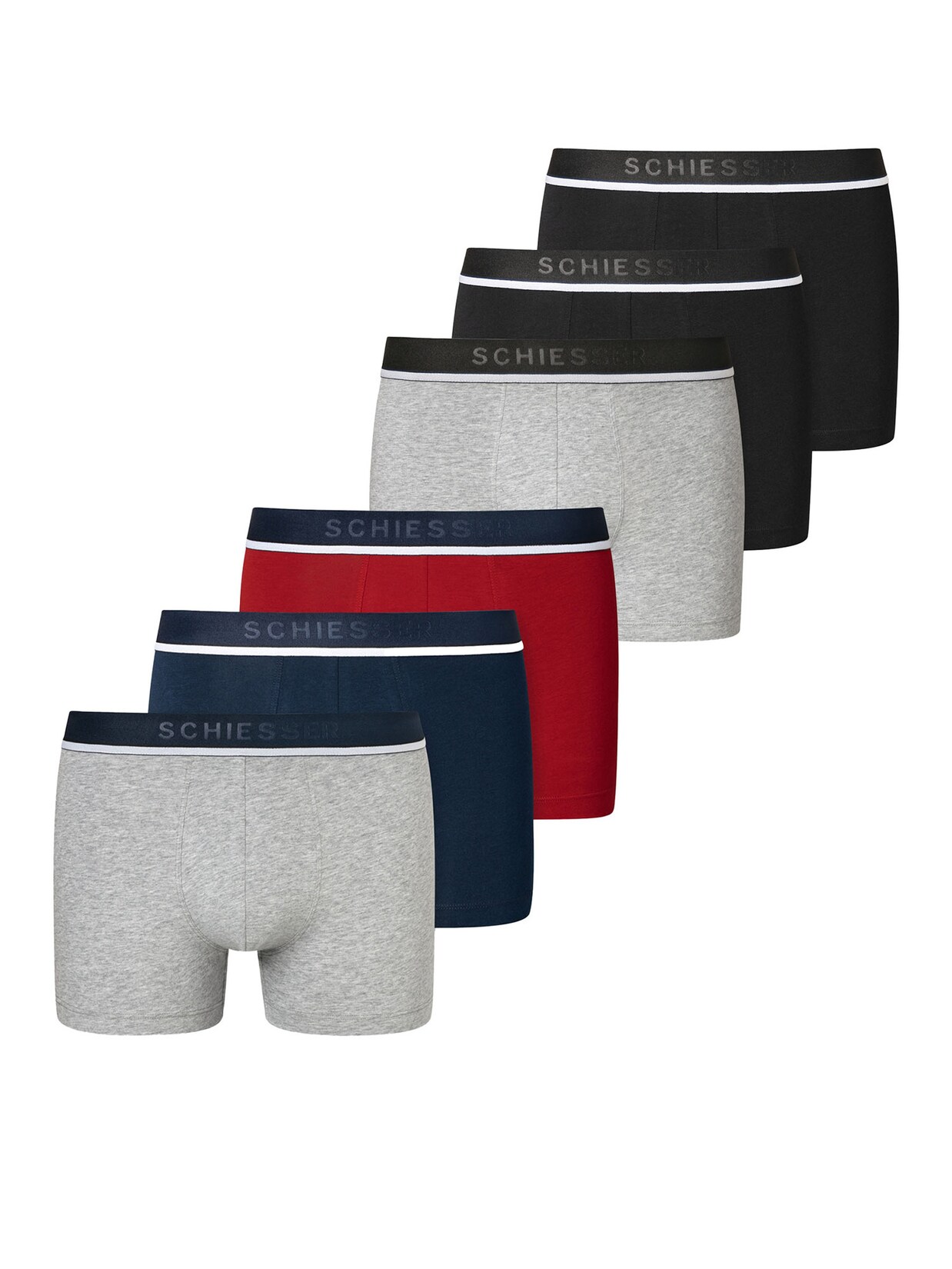 Schiesser Herren Retro Boxer 95/5 Organic Cotton 6er Pack
