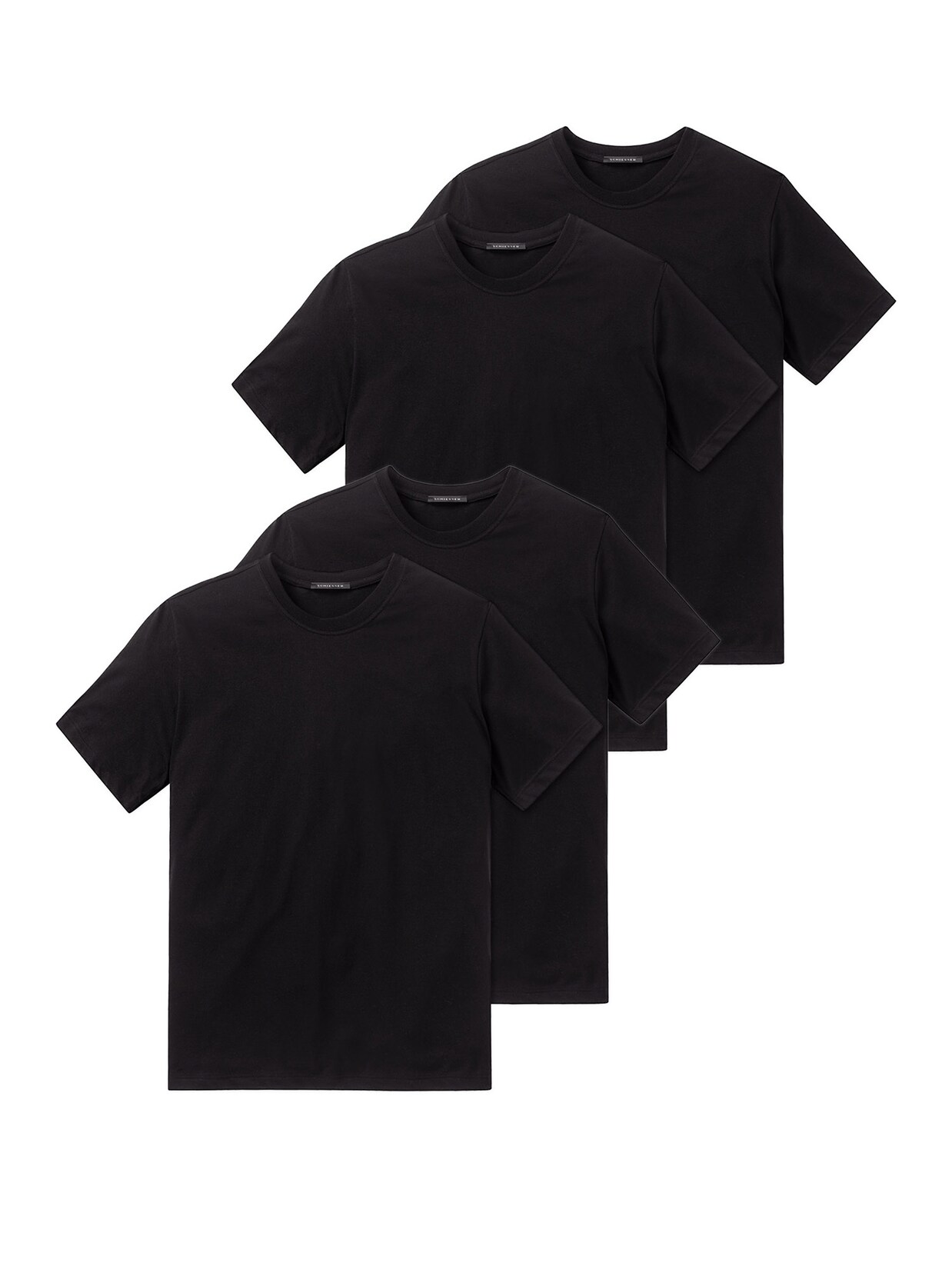 Schiesser Herren T-Shirt American Shirt 4er Pack