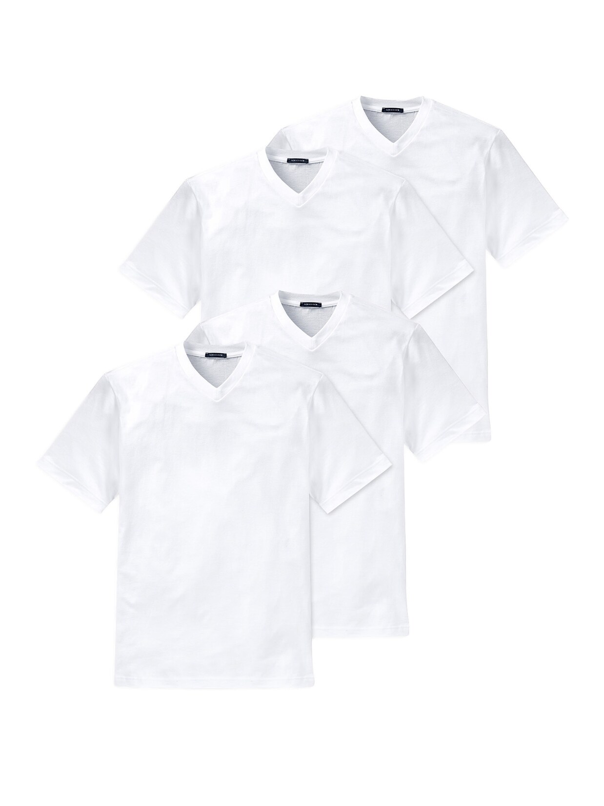 Schiesser Herren T-Shirt American Shirt 4er Pack