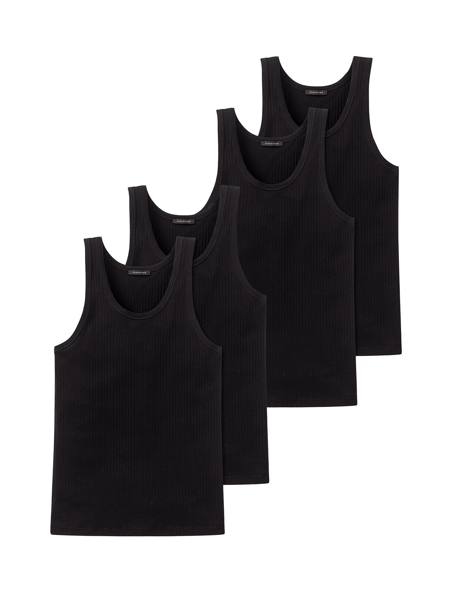 Schiesser Herren Unterhemd Authentic 4er Pack - Bild 1