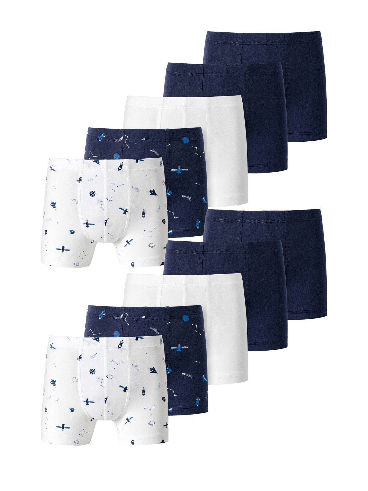 Schiesser Jungen Retro Boxer 95/5 Organic Cotton 10er Pack