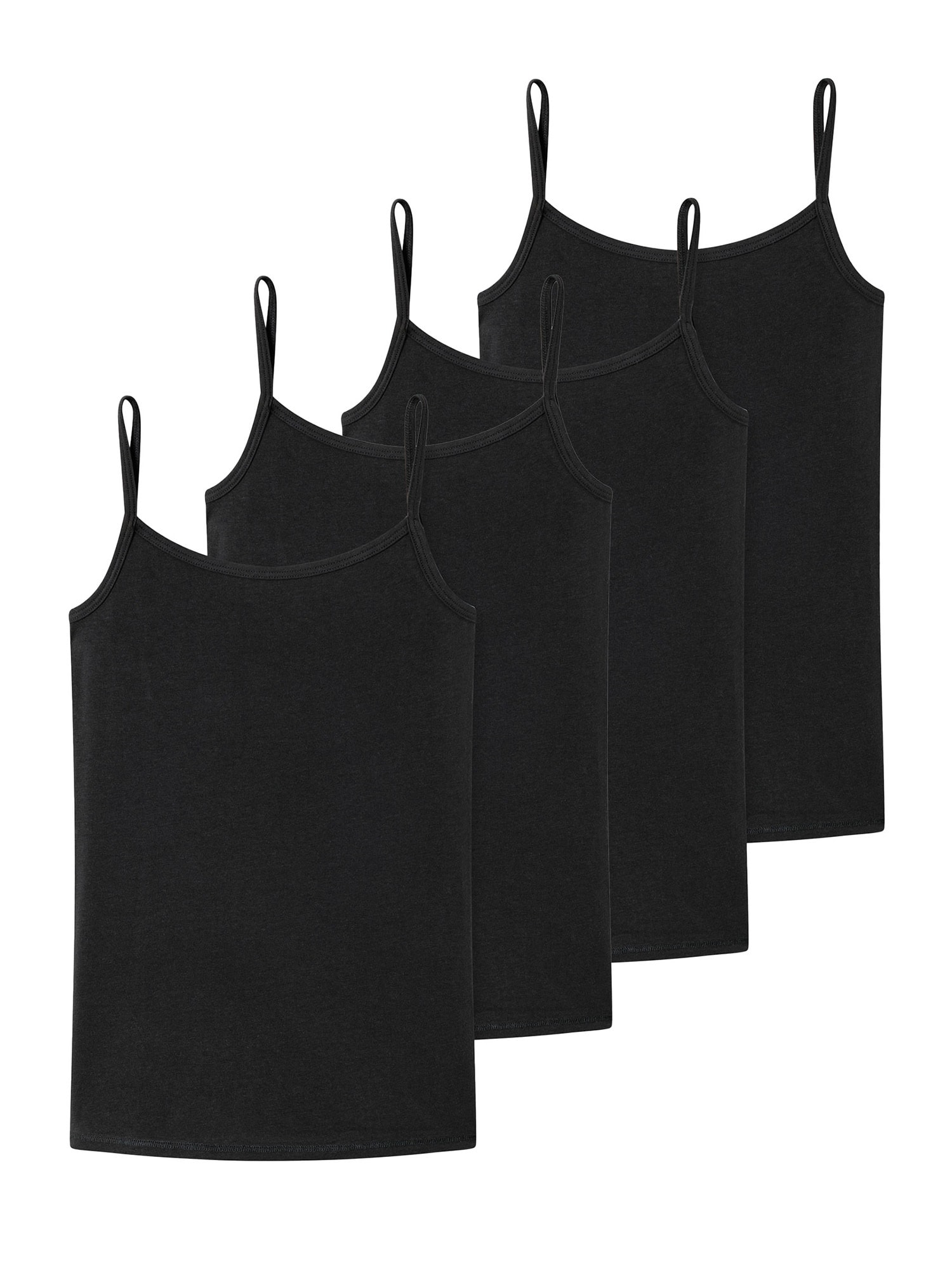 Schiesser M&auml;dchen Spaghettitop 95/5 Organic Cotton 4er Pack - Bild 1
