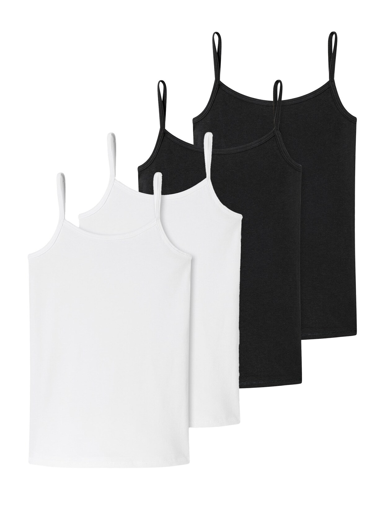 Schiesser Mädchen Spaghettitop 95/5 Organic Cotton 4er Pack