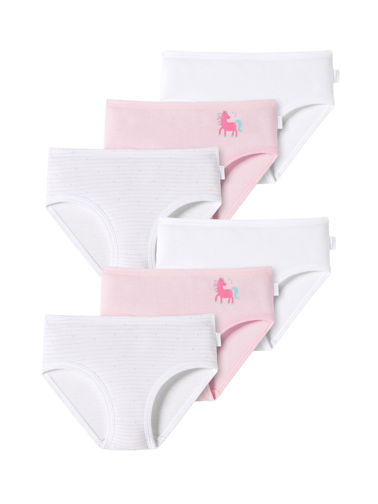 Schiesser Mädchen Slip Fine Rib 6er Pack