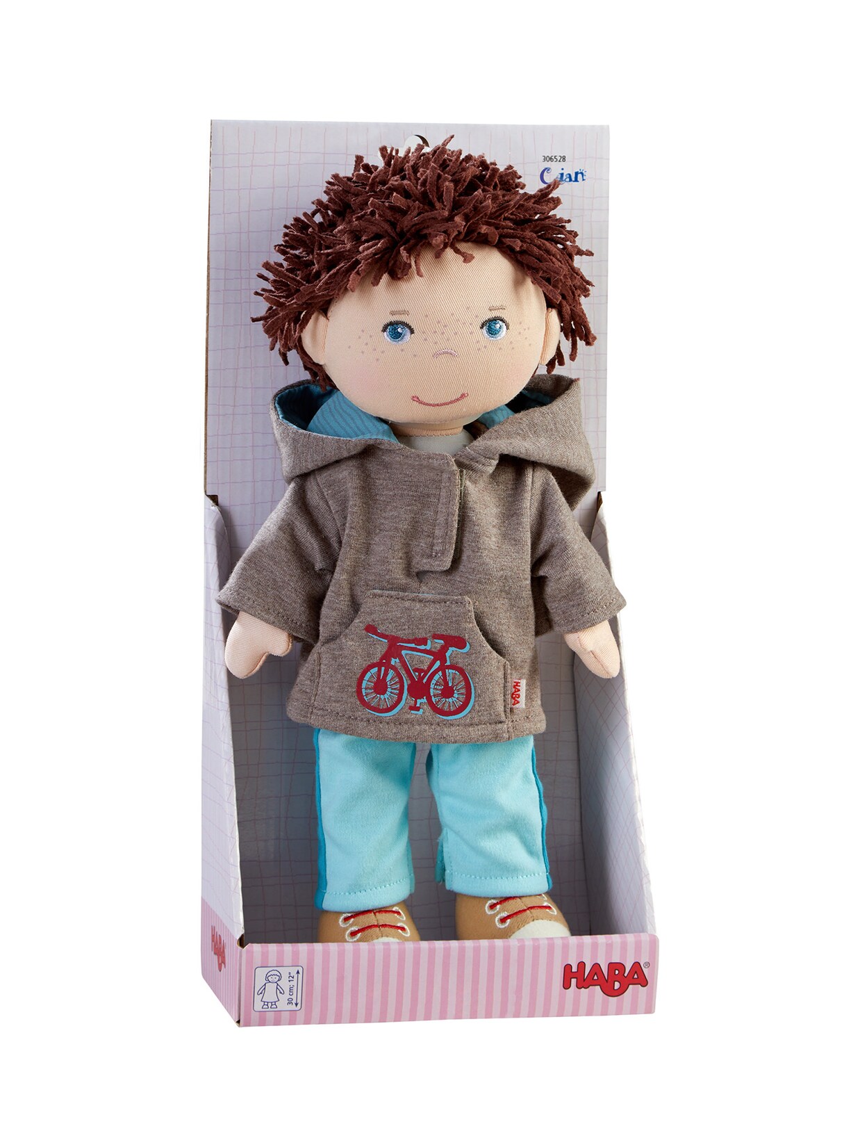 HABA Unisex Stoffpuppe Puppe Lian, 30 cm 1er Pack | 04010168260068