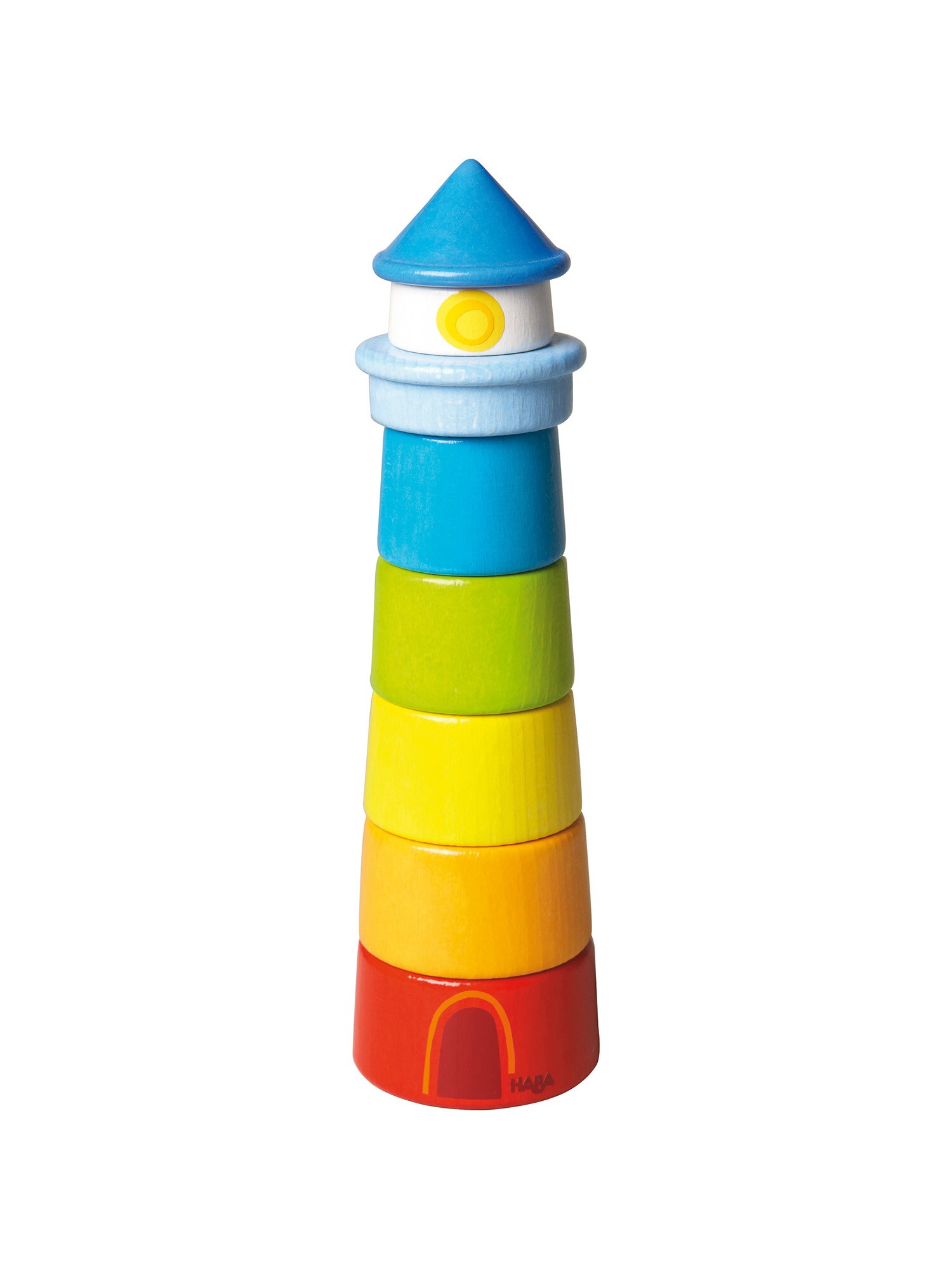 HABA Unisex Stapelspielzeug Stapelspiel Leuchtturm 1er Pack - Bild 1
