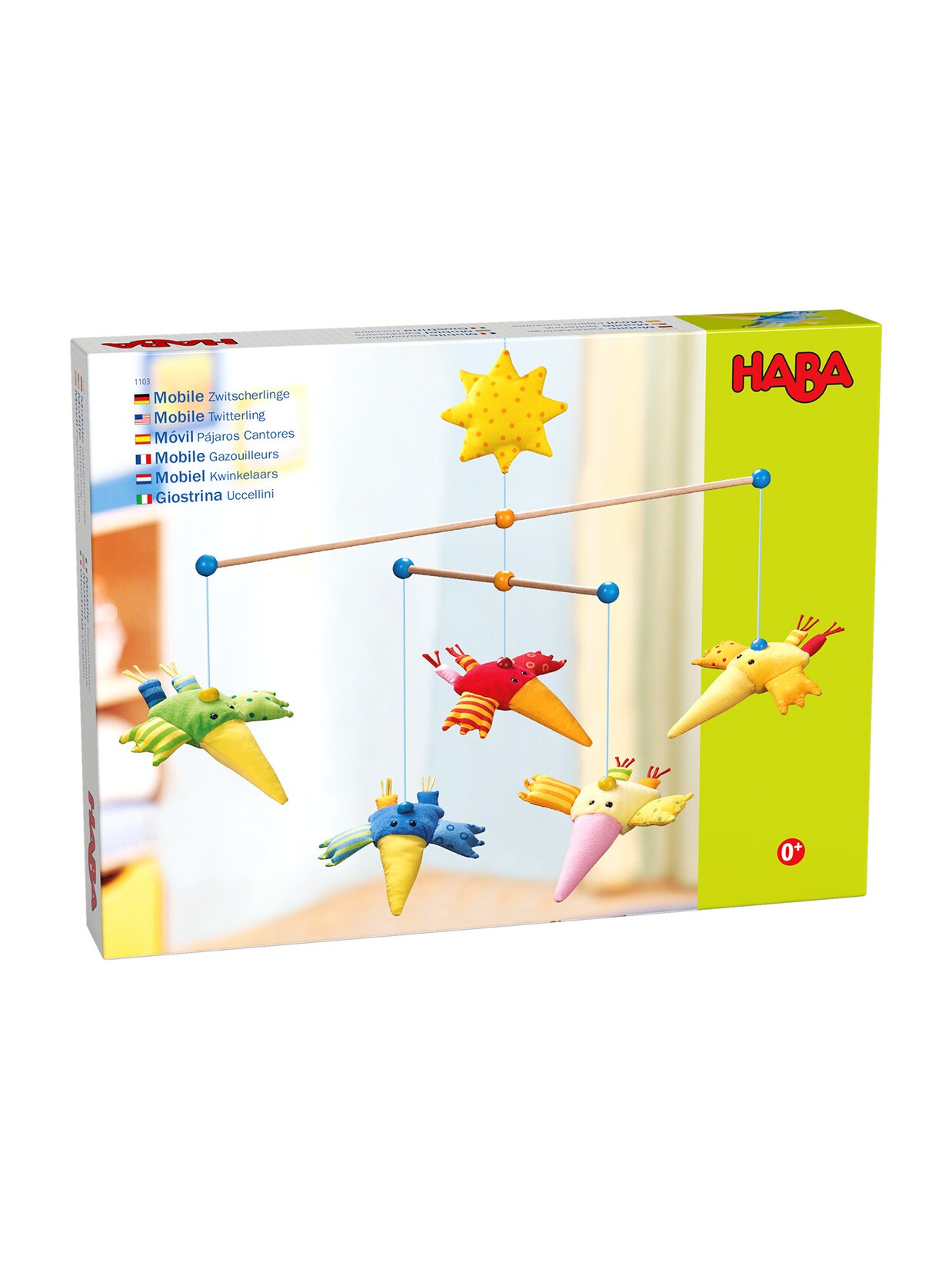 HABA Unisex Lernspielzeug Mobile Zwitscherlinge 1er Pack